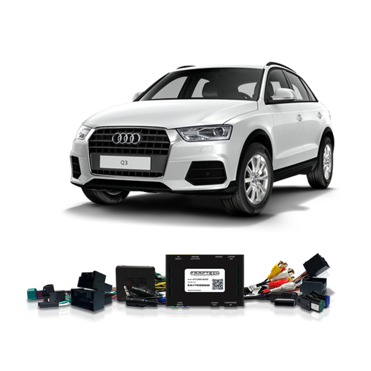 COMP Interface de Vídeo Linha Audi A1 A4 A5 Q3 Q5 FT-LVDS-AUD5 Faaftech + Interface de espelhamento