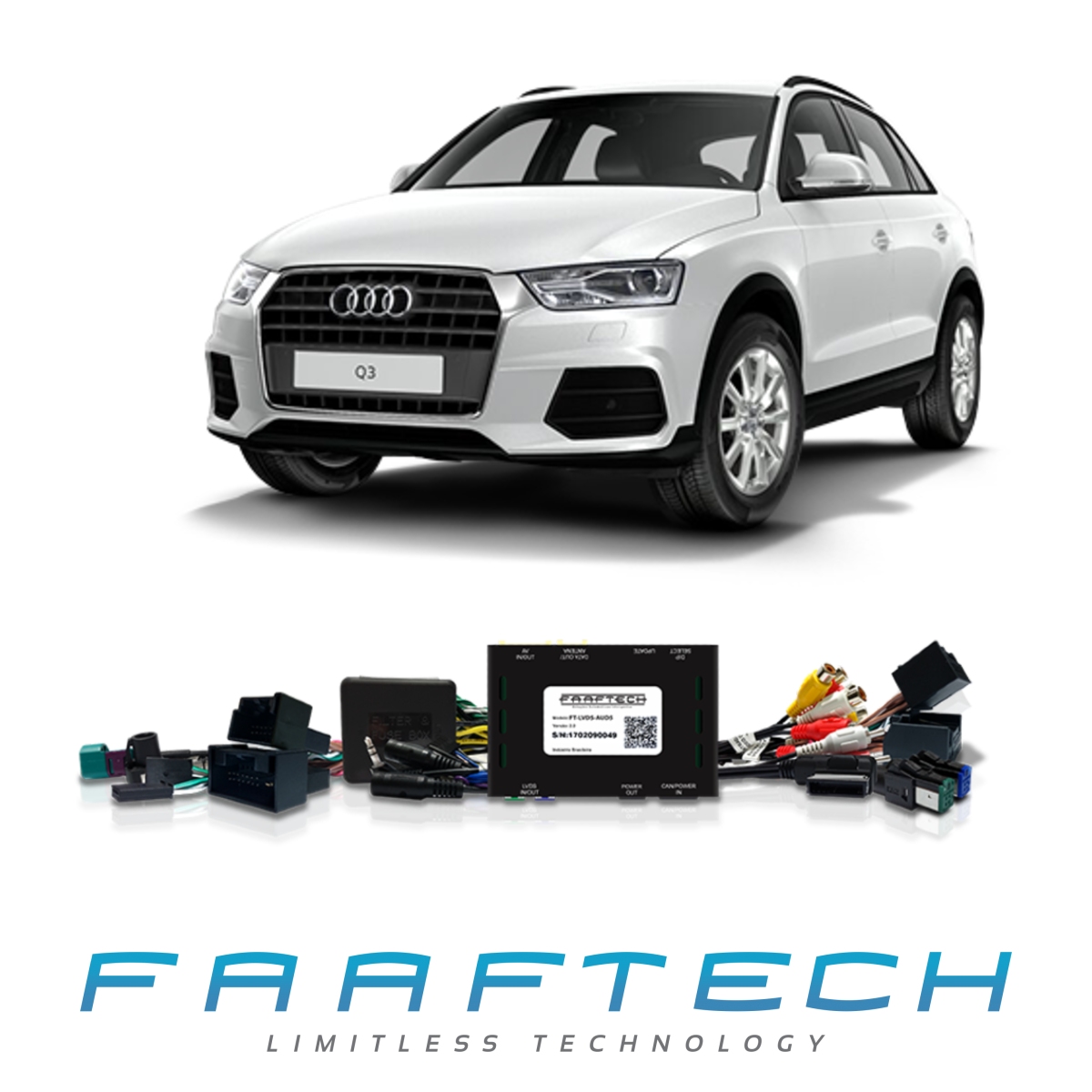 COMP Interface de Vídeo Linha Audi A1 A4 A5 Q3 Q5 FT-LVDS-AUD5 Faaftech + Interface de espelhamento