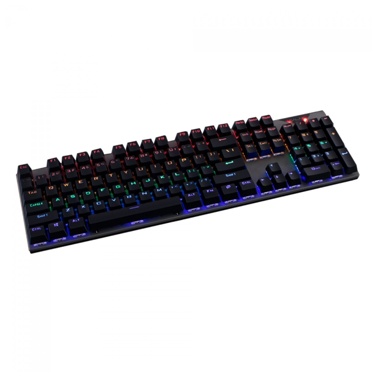 Teclado Mecânico Gamer Galax Stealthy STL-03 Preto RGB Switch Blue Apoio Pulso US-KGS0314T1MR1BBK0