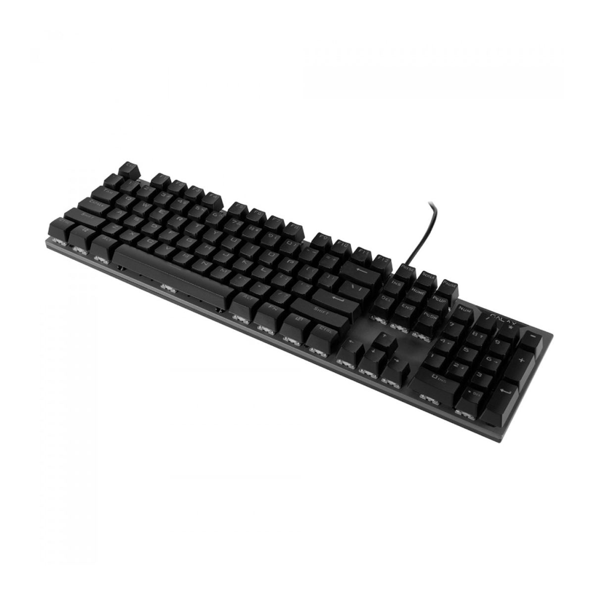 Teclado Mecânico Gamer Galax Stealthy STL-03 Preto RGB Switch Blue Apoio Pulso US-KGS0314T1MR1BBK0