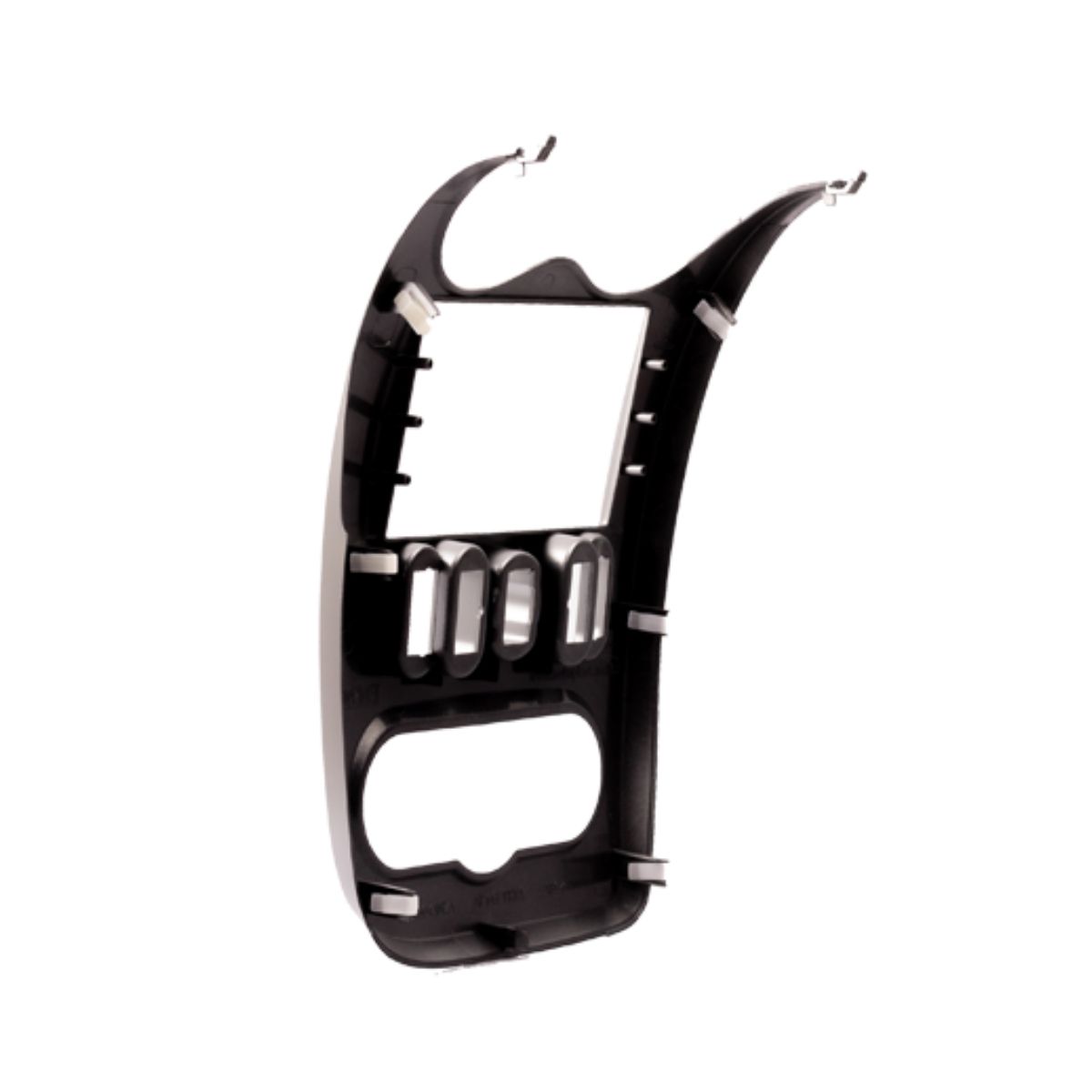 Moldura 2 DIN 7" Prata Sandero Authentique/Expression/Stepway 2011-2021 e Logan 2011 Expex - EPX 262