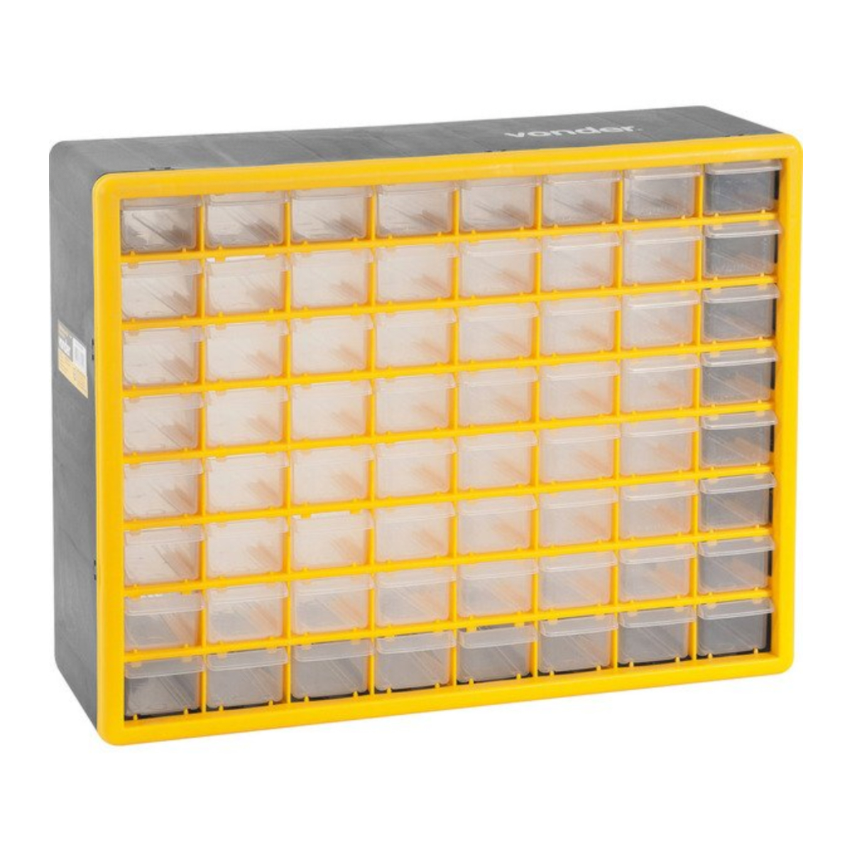 Organizador de Plástico c/ 64 Gavetas p/ Peças Pequeno Porte OPV310 Vonder - 61.08.310.000