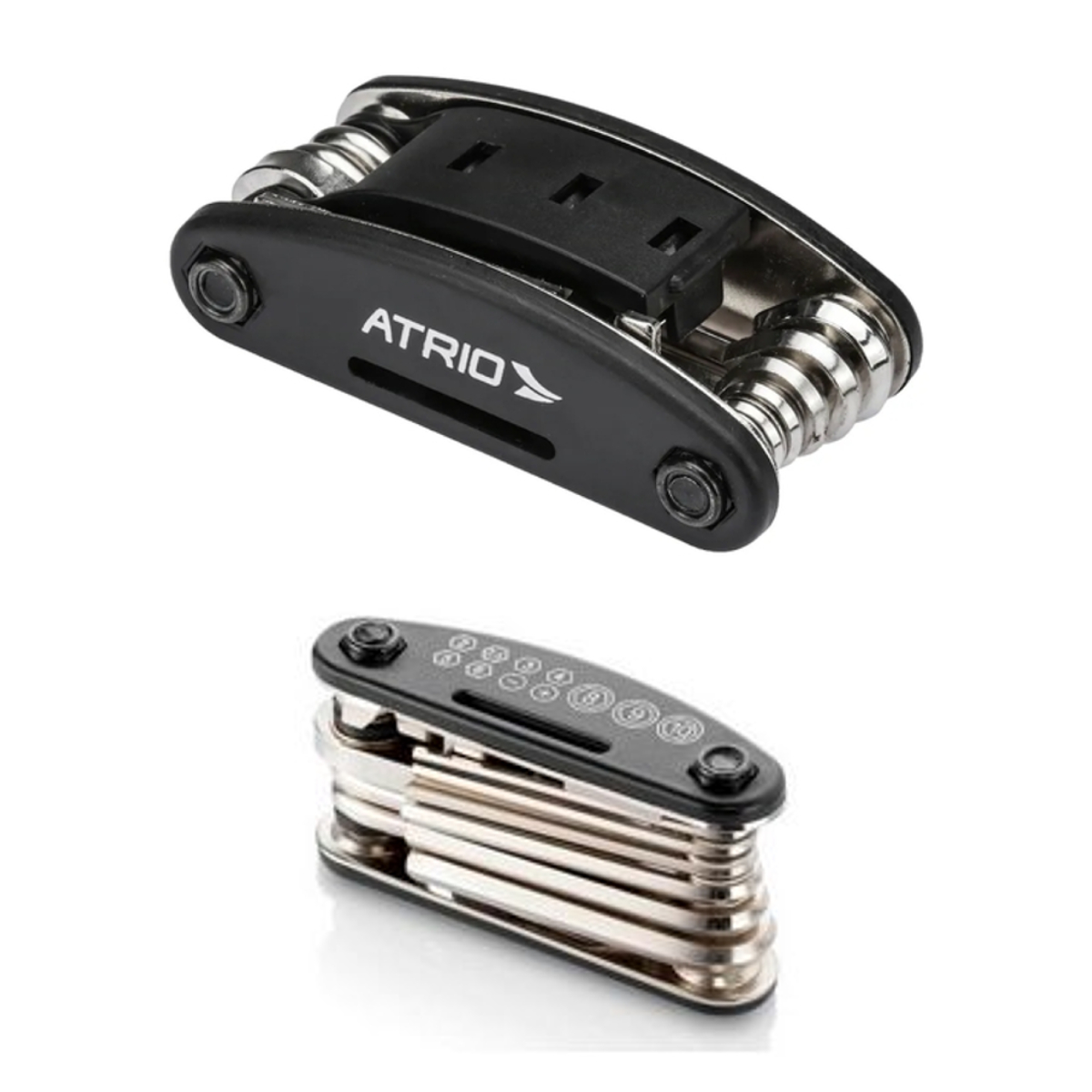 Canivete 15 Funções para Bicicleta em ABS e Aço Carbono Com Chave de Fenda e Phillips Atrio BI032