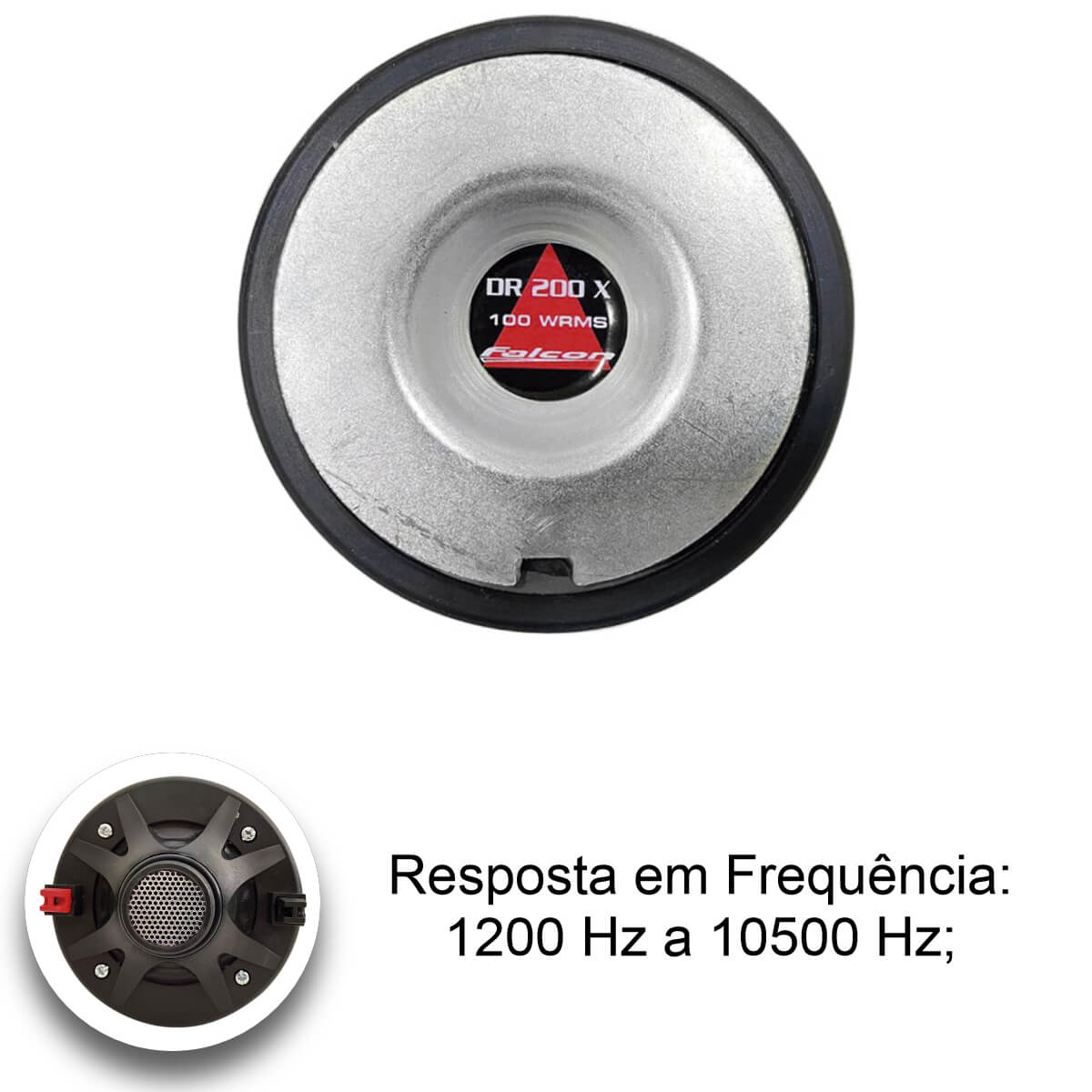Driver para Corneta Falcon DR200X 100W RMS 8 Ohms Fenólico