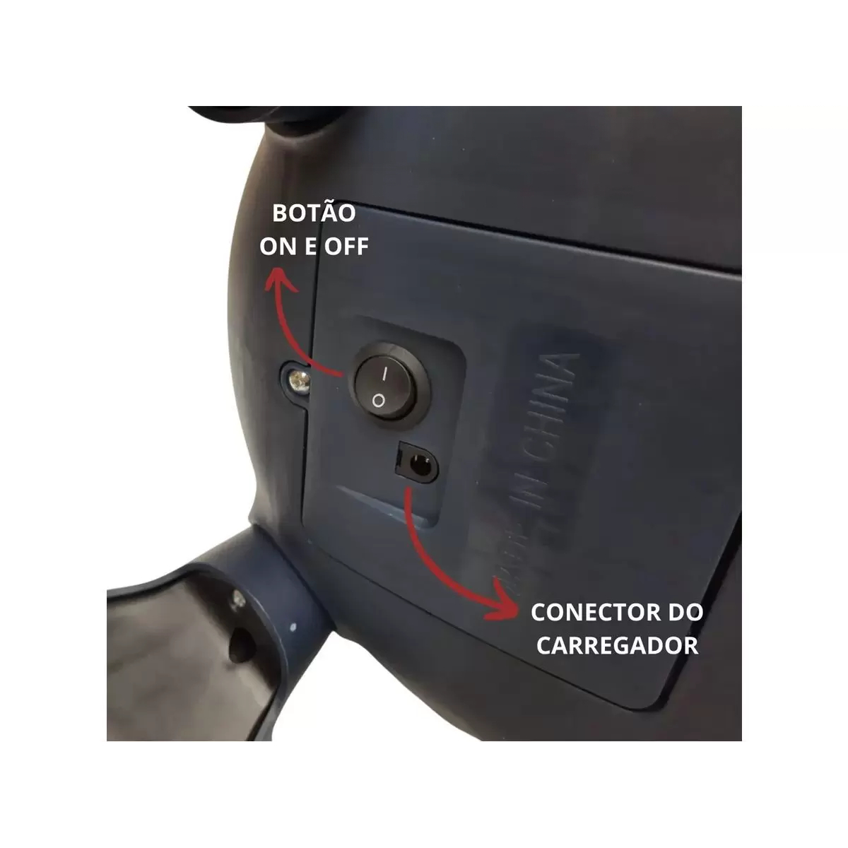 Carrinho de Rolimã Elétrico Infantil Recarregável 6V Com Giro de Volante Laranja ImportWay - BW188LR