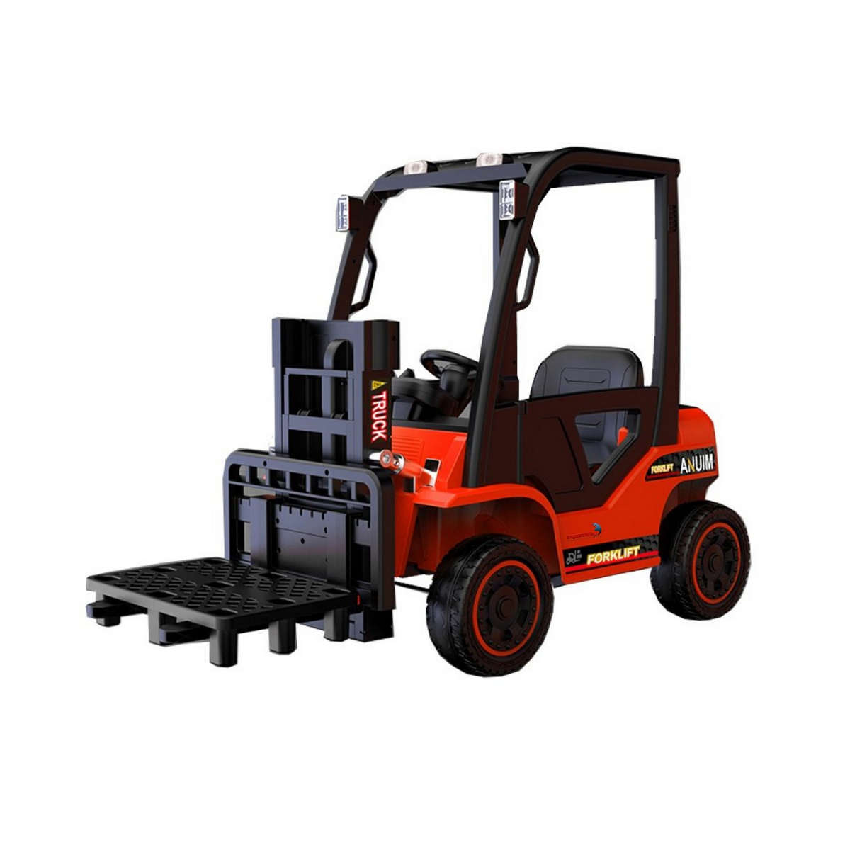 Carrinho Empilhadeira Elétrica Infantil 12V Recarregável c/ Controle Remoto ImportWay-BW185VM