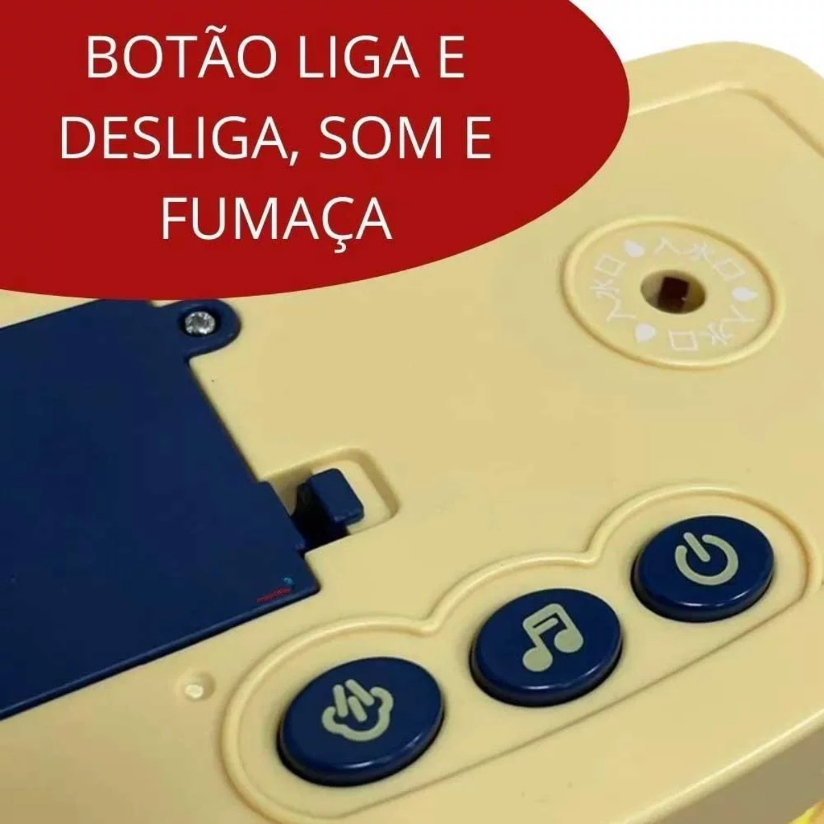 Brinquedo Mini Geladeira Infantil com Acessórios Som Luzes e Fumaça Importway - BW162