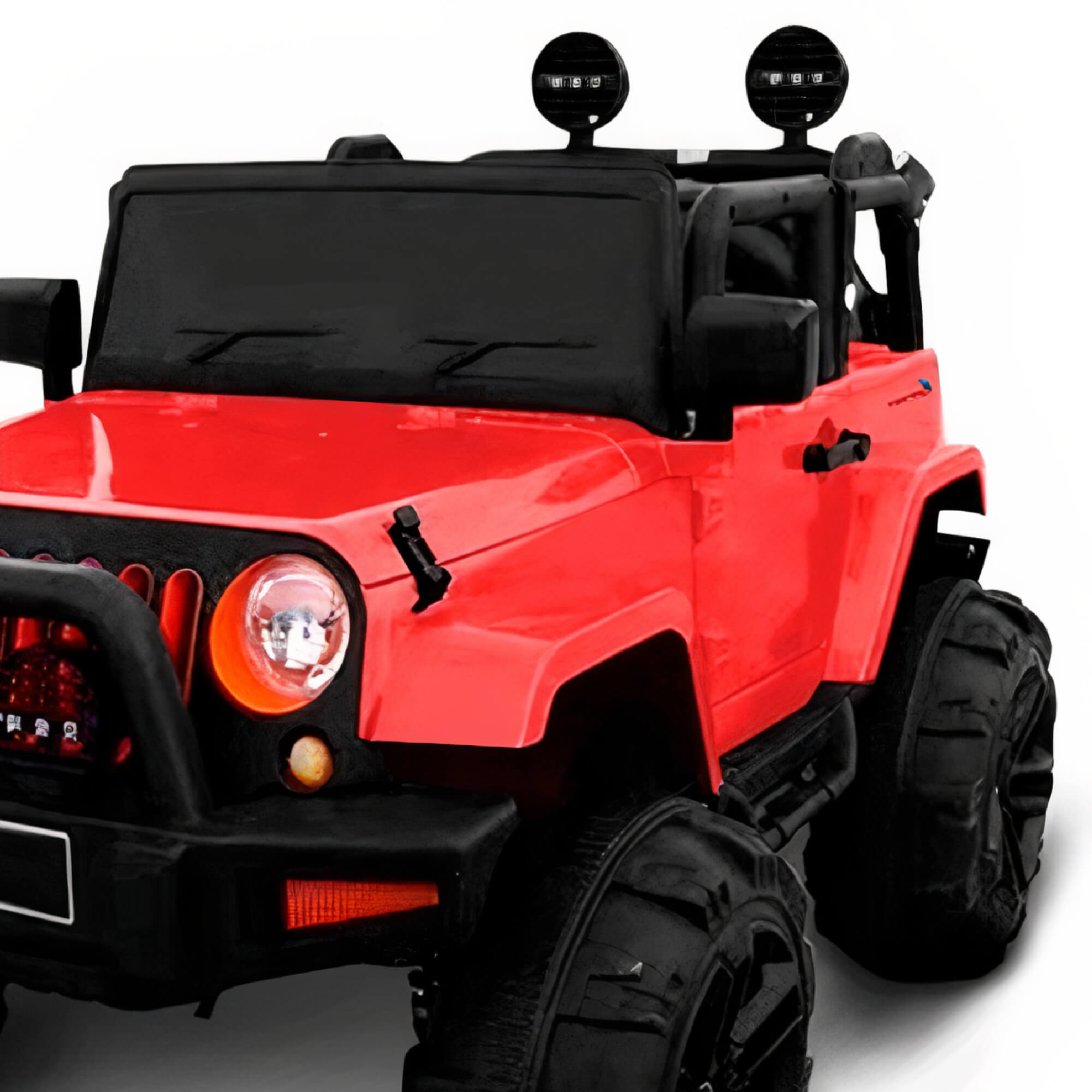 Mini Carro Jipe Elétrico Infantil Recarregável 12V C/ Controle Remoto Luzes Som ImportWay - BW028VM
