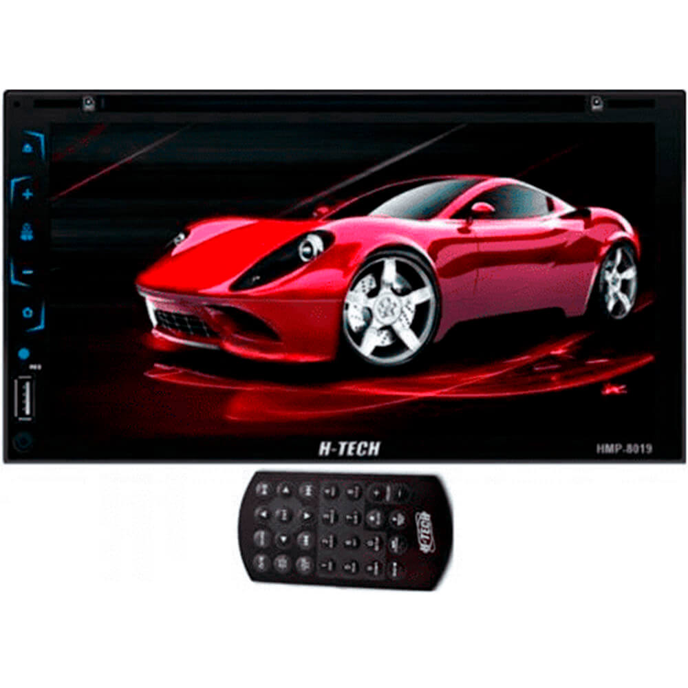 COMP Kit Multimídia Onix Cobalt Prisma Spin H-Tech HMP-8019 7 pol TV + Moldura + Câmera + Interface + Chicotes + Buzzer