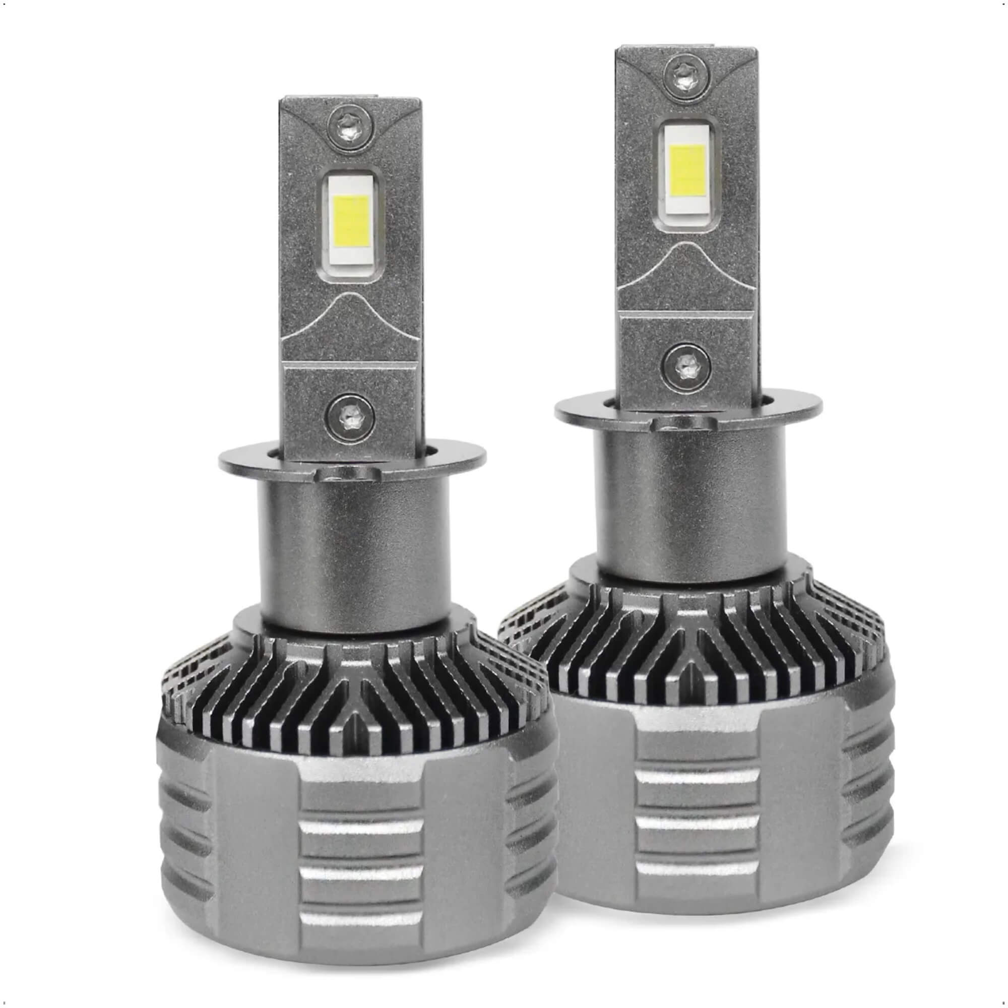 Kit Lâmpada Ultra LED CC-LOT Black Diamond H3 JR8 6000K com Canceller 9000 Lumens - YXF-F13-H3