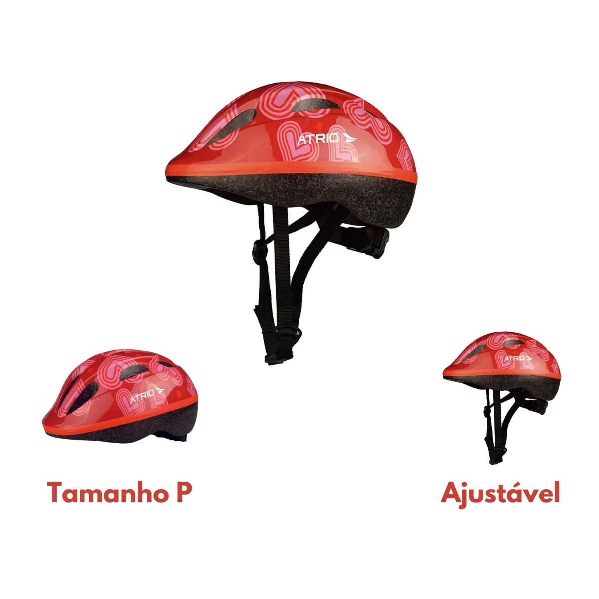 Capacete Ciclismo infantil (P) Coração  Atrio - BI041