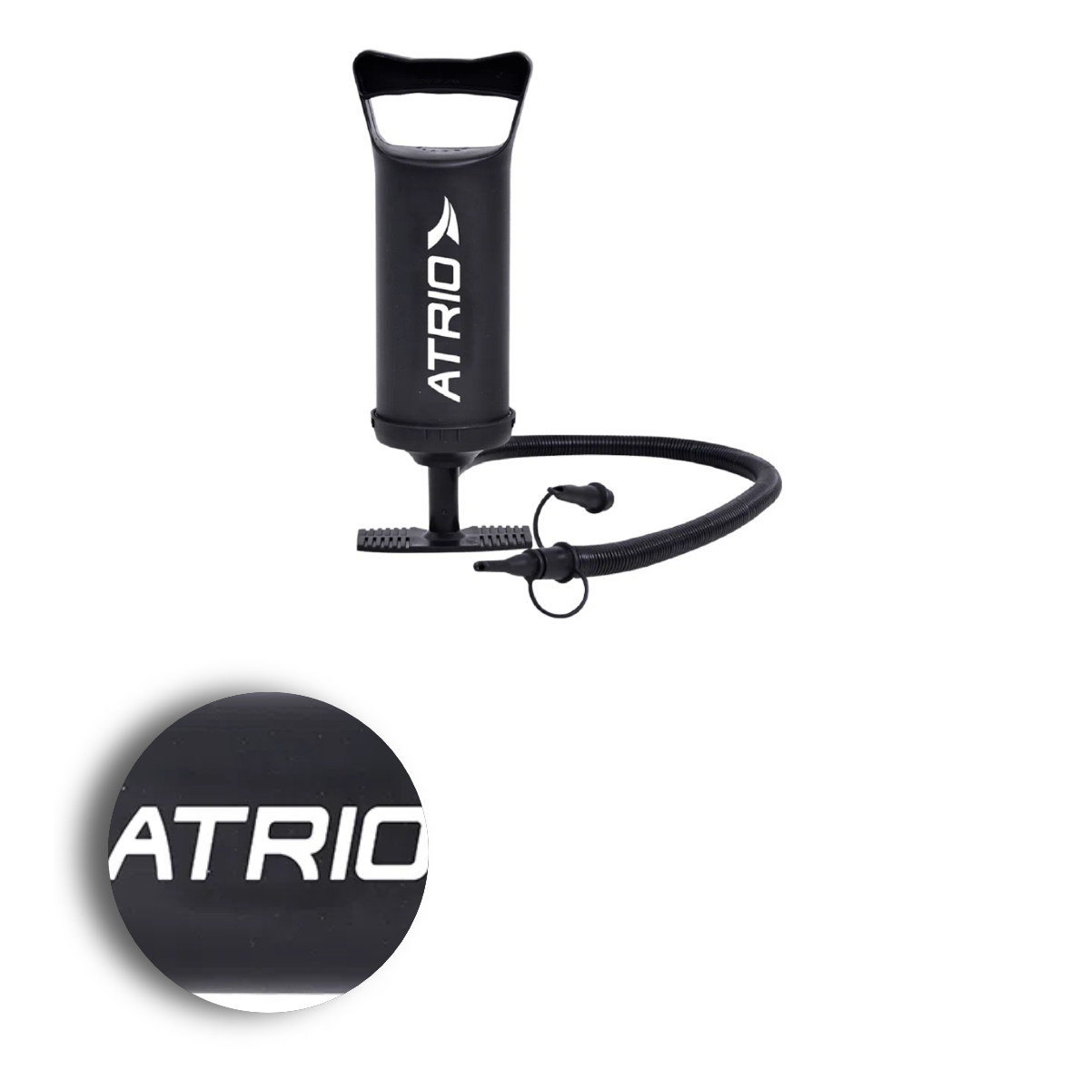 Bomba de Ar para Inflar e Desinflar Colchão Boia e Piscina Inflável 2 Bicos PVC Preto Atrio - ES290 120200