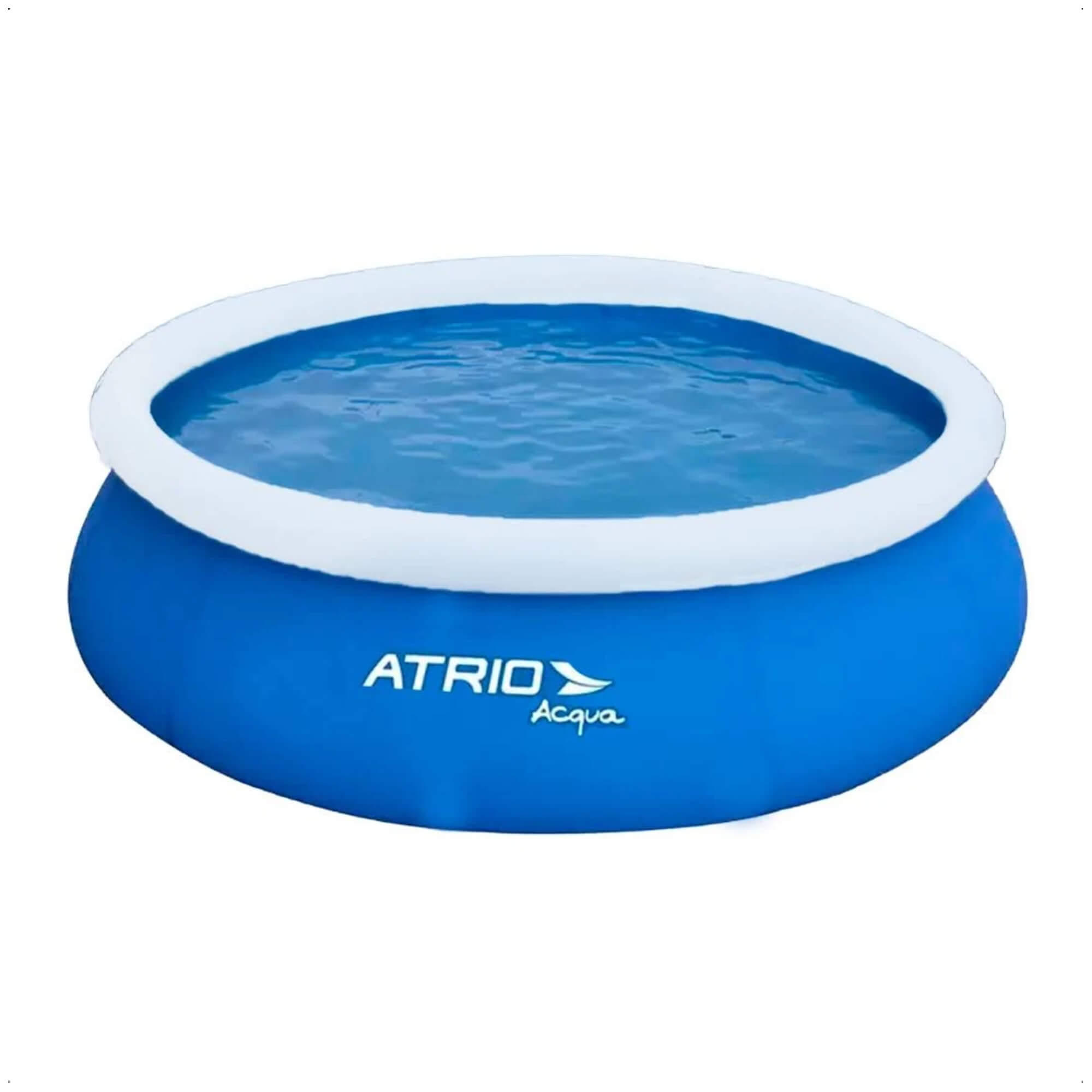 Piscina Inflável Circular Compacta, Portátil e Desmontável PVC Azul 1000L Atrio - ES303