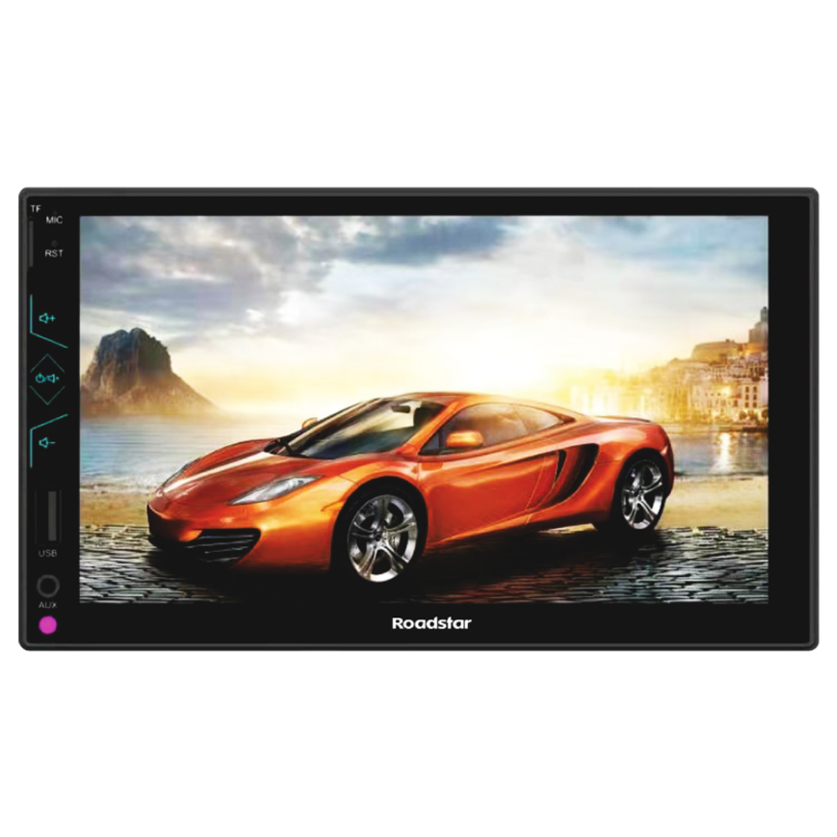Multimídia MP5 2 din 7 pol Espelhamento Bluetooth USB Micro SD Tela Touch Roadstar - RS507MP5BR