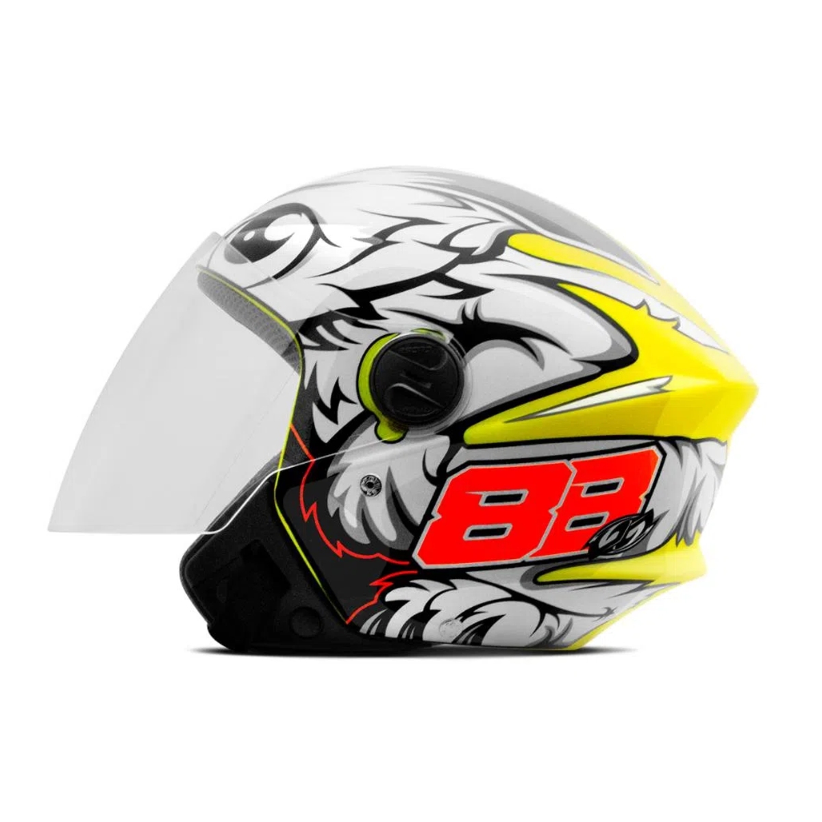 Capacete New Liberty Three GP 88 Pro Tork Cor:Amarelo Fosco;Tamanho:58