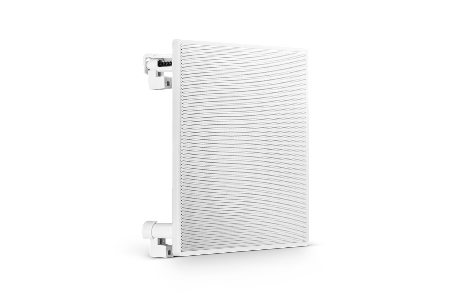 Kit Amplificador de Parede Frahm RD Wall Branco + 2 Caixas de Som Frahm Arandela 6 Polegadas Quadrada 50W Alumínio