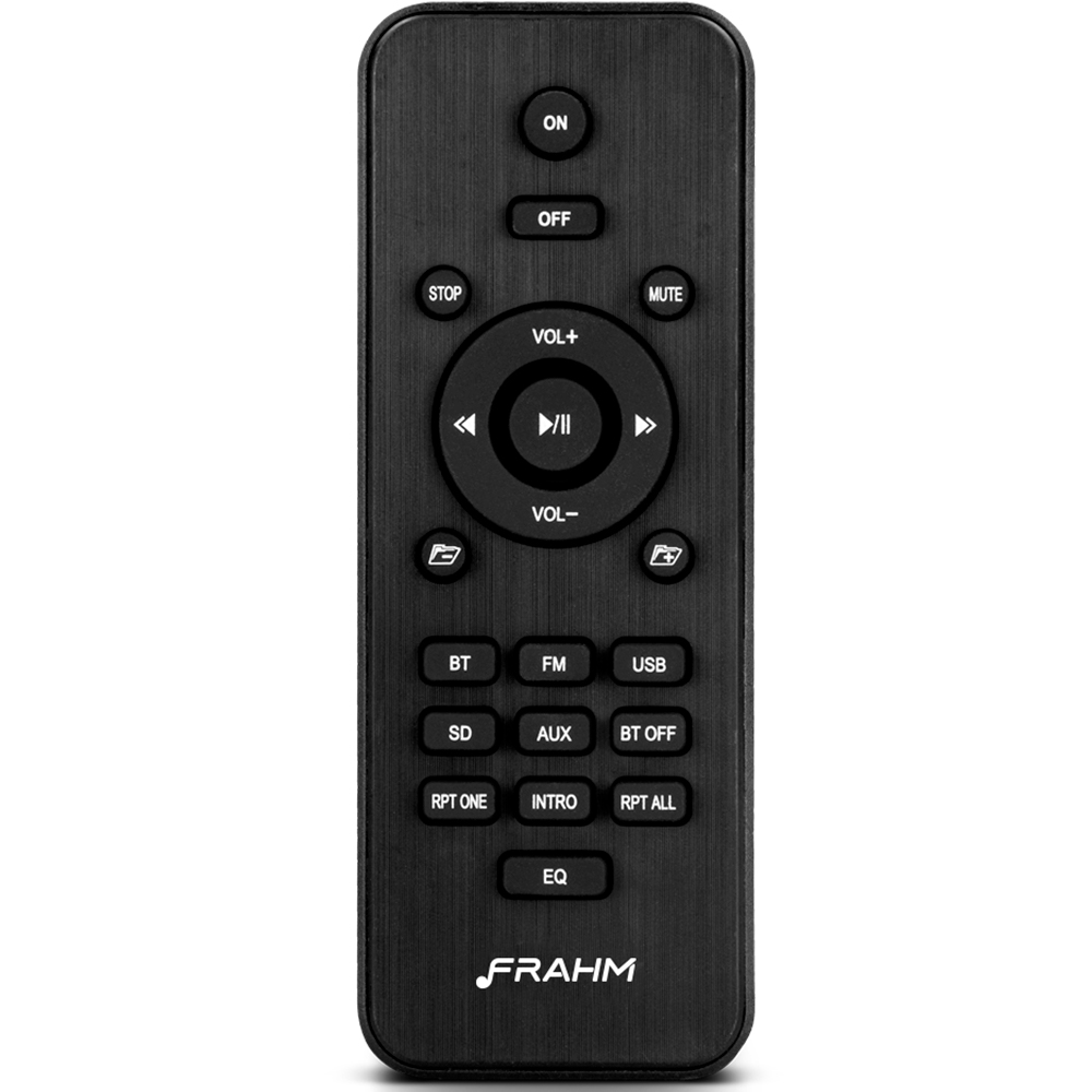 Kit Amplificador de Som Ambiente Frahm Receiver Slim 1600 + 6 Pares Caixa de Som Passiva Frahm PS 200 New 60W