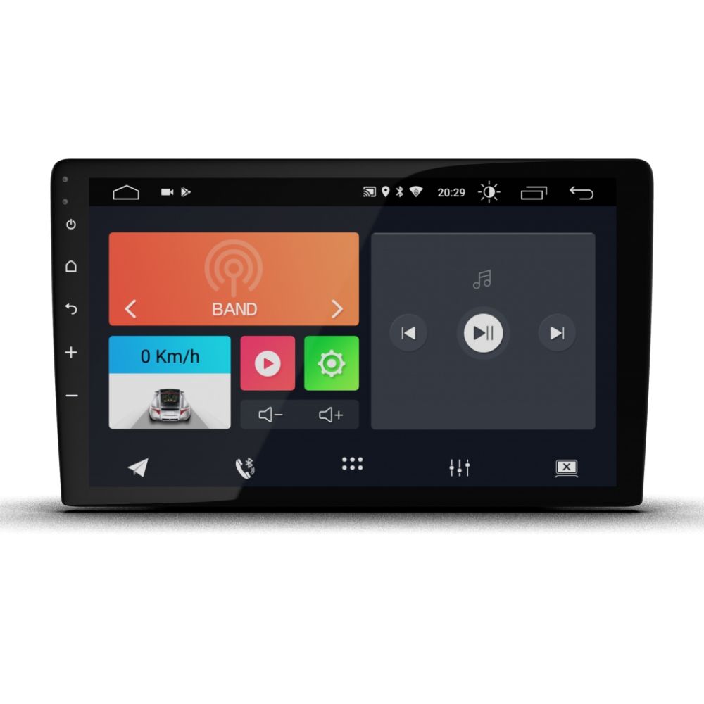 COMP Kit Central Multimídia 10 pol FT-MM-AND10.1 Honda Fit 2008 a 2013 + Câmera de Ré + Interface + Chicotes