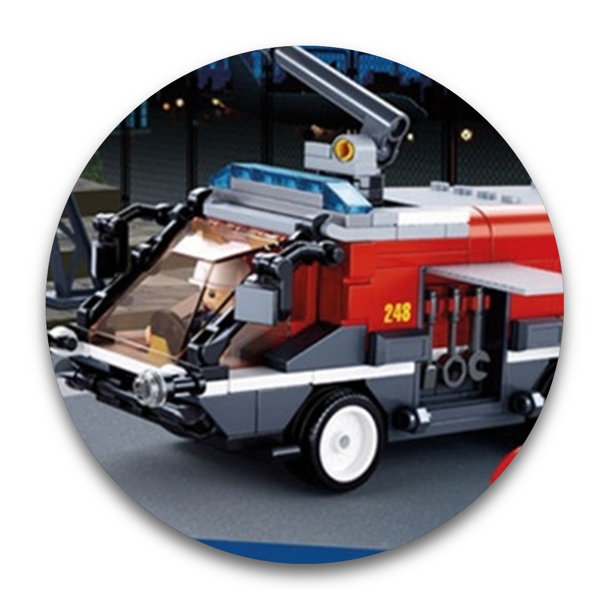 Brinquedo de Construir Cubic Bombeiros Resgate no Aeroporto 381 Peças Multikids - BR1494