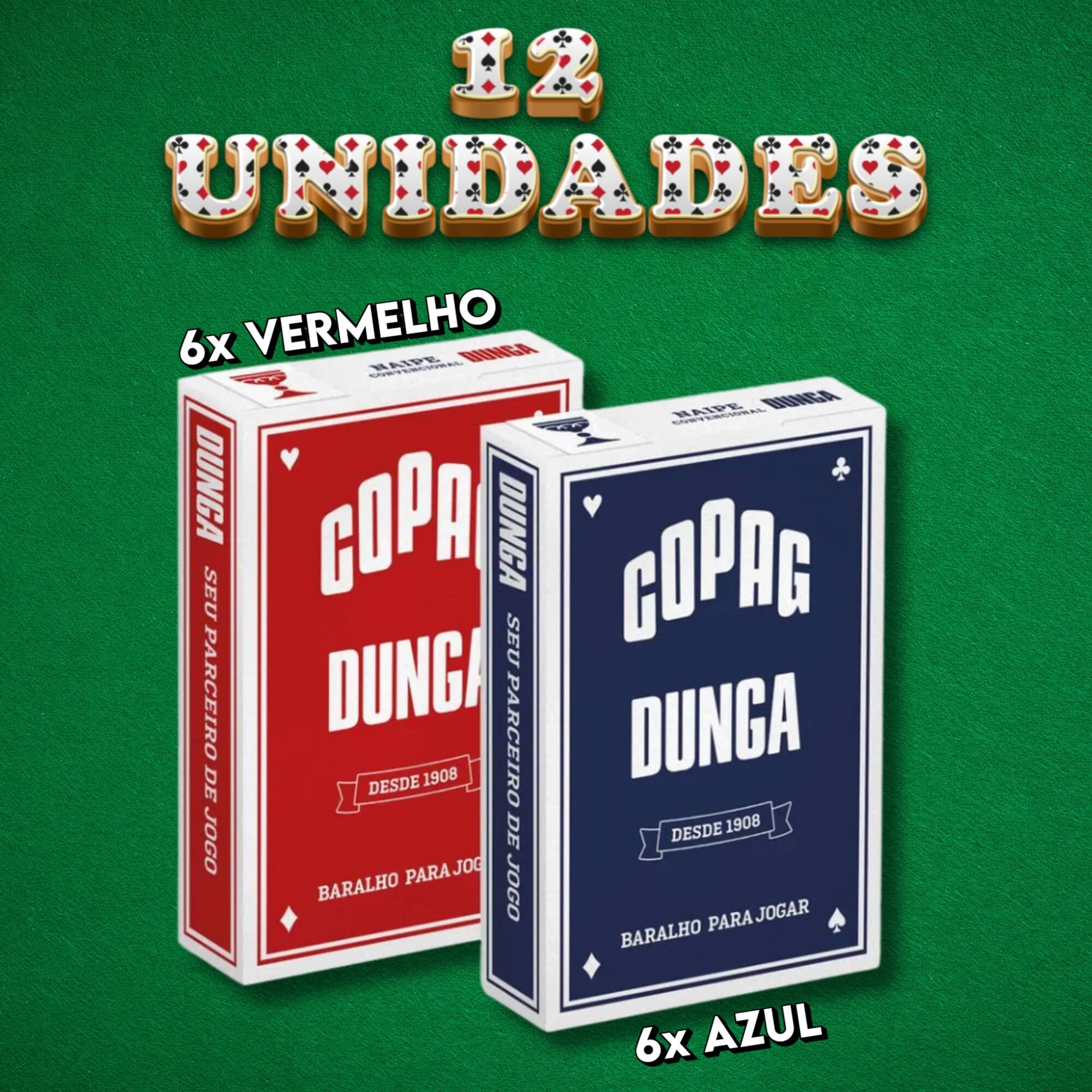 Baralho Dunga Couché Copag Caixa com 12 Baralhos - 98242