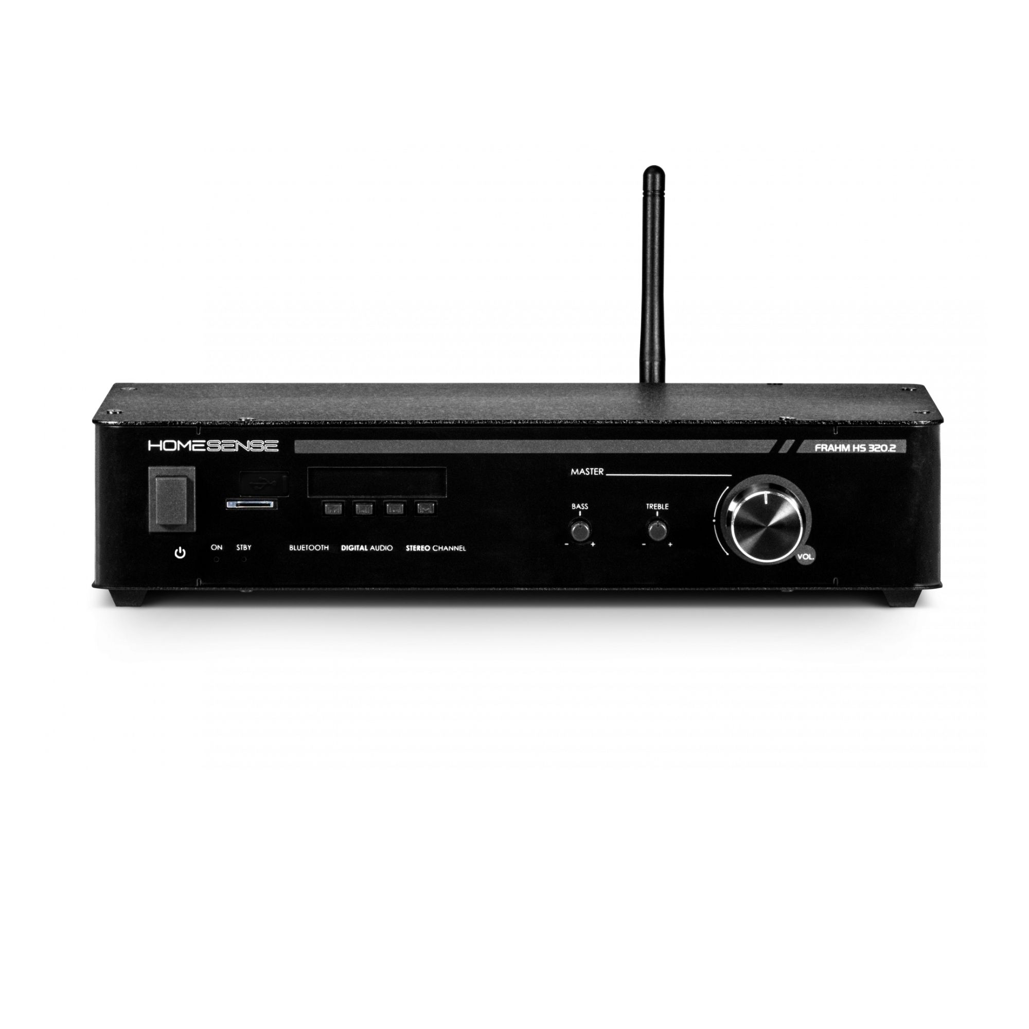 Amplificador Home Sense HS320.2 BT 320W RMS 4 Ohms Classe D RCA/FM/MicroSD/BT Frahm - 31949