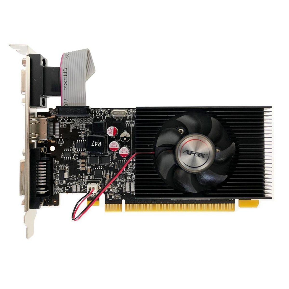 Placa de Video NVIDIA Afox GeForce GT730 4Gb GDDR3 128 Bits Low Profile HDMI/DVI/VGA  AF7304096D3L5 - 0073788-01
