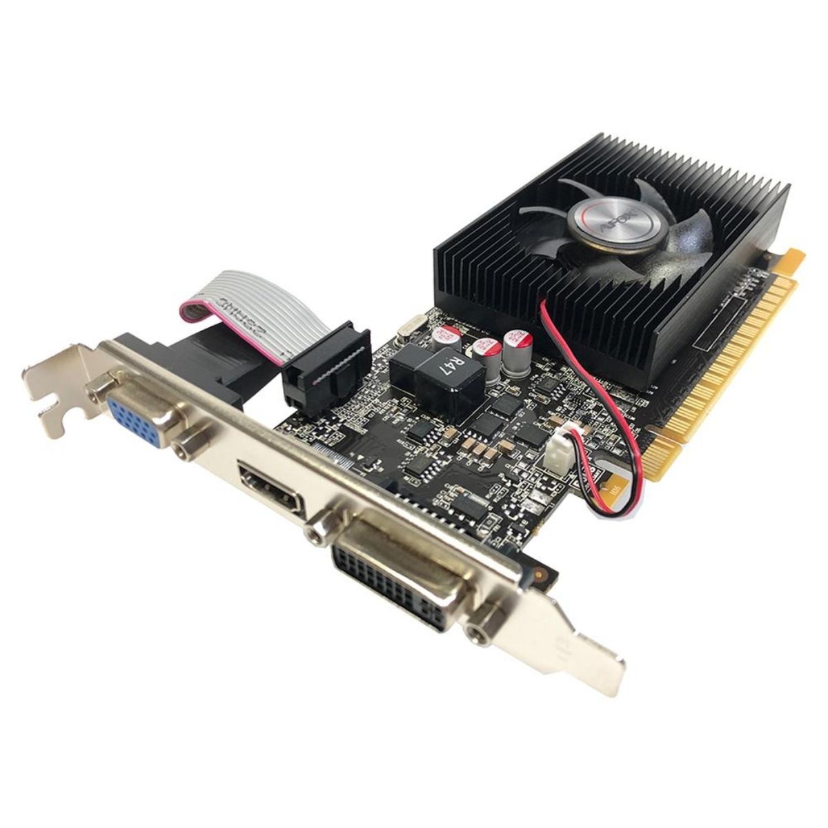 Placa de Video NVIDIA Afox GeForce GT730 4Gb GDDR3 128 Bits Low Profile HDMI/DVI/VGA  AF7304096D3L5 - 0073788-01