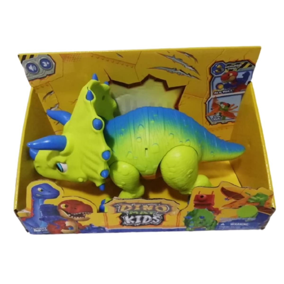 Brinquedo para Crianças Dinossauro Triceraptor Com Som Jurassic Fun Junior Multikids BR1469