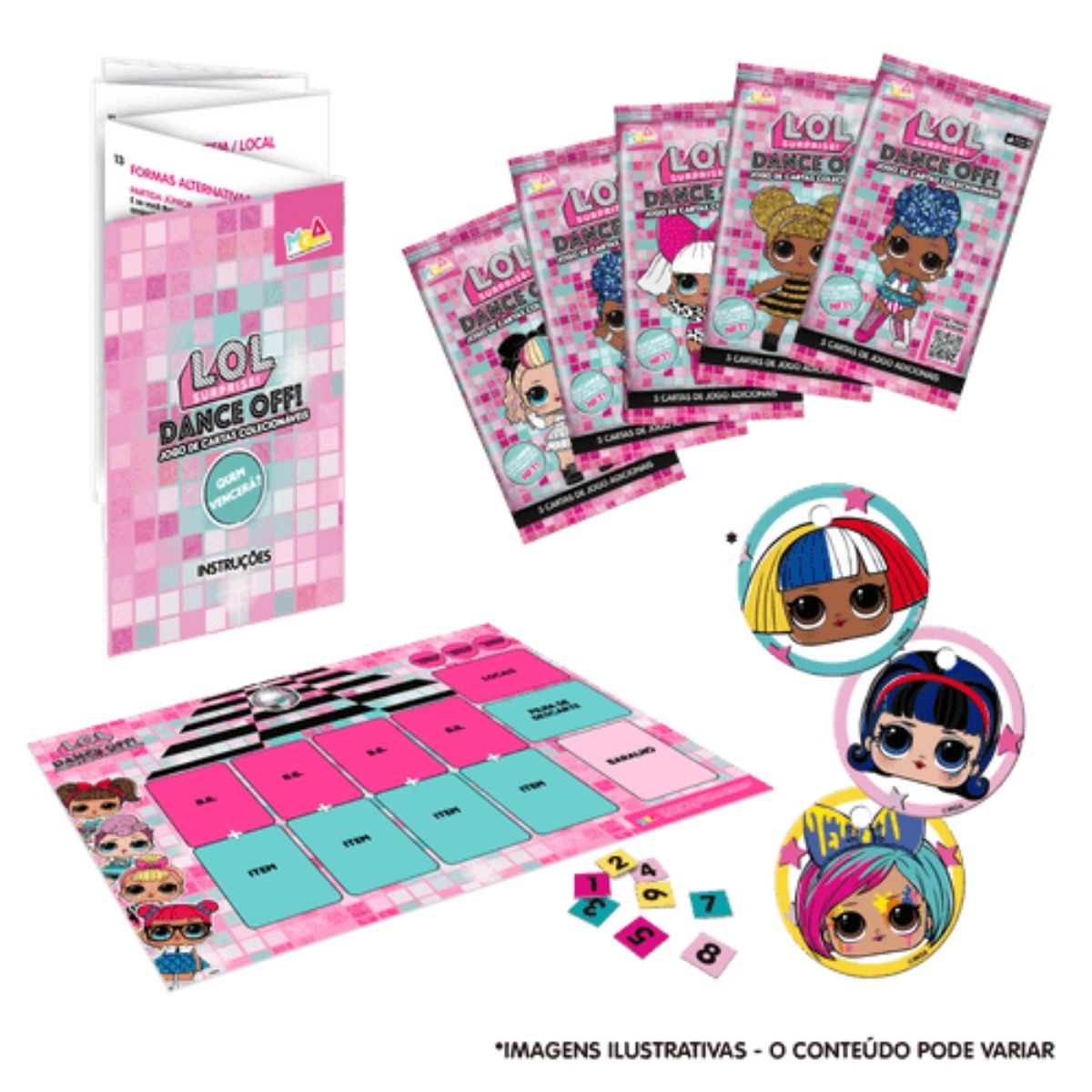 Brinquedo para Criança Jogo de Cartas Kit Inicial LOL Surprise 25 Cartas Copag - 31192