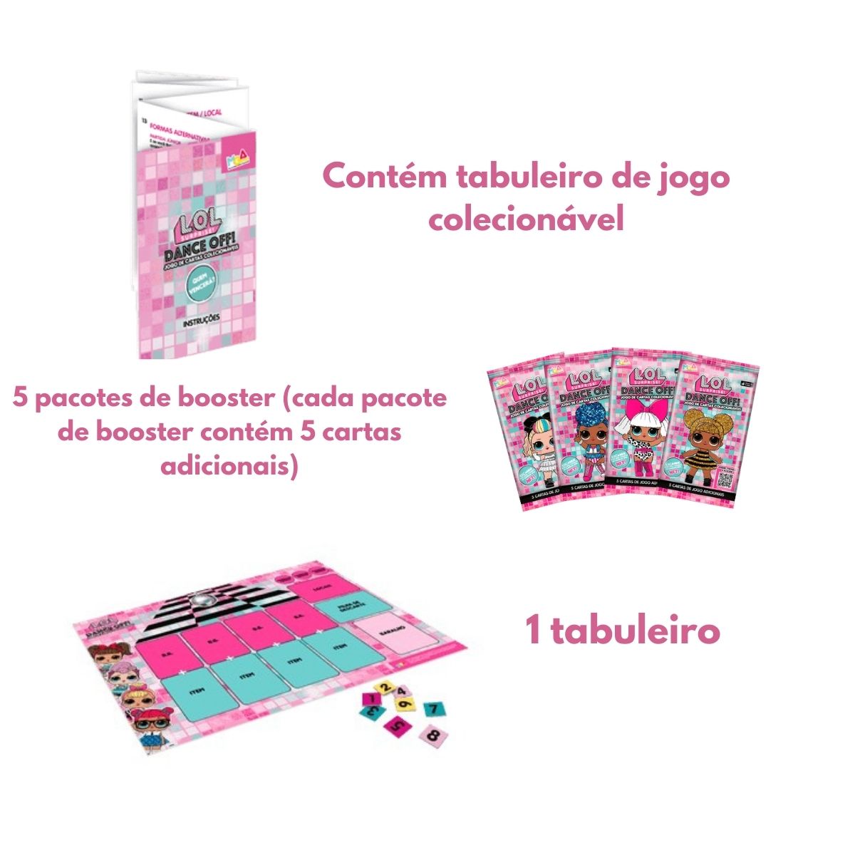 Brinquedo para Criança Jogo de Cartas Kit Inicial LOL Surprise 25 Cartas Copag - 31192
