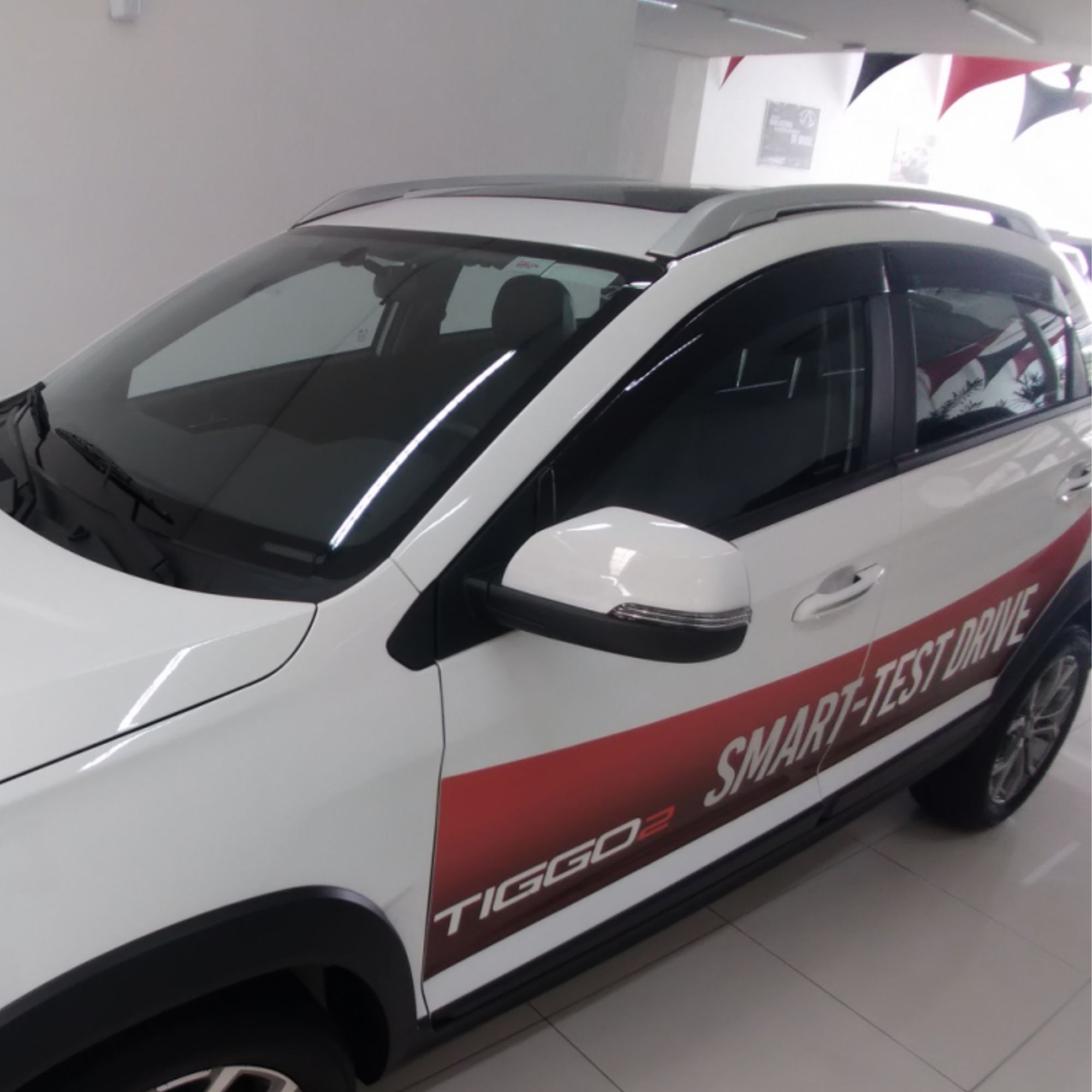 Calha de Chuva Defletor Chery Tiggo 2 2018/2022 e Tiggo3X 2021/2022 P/ 4 Portas TG Poli 34001/34003