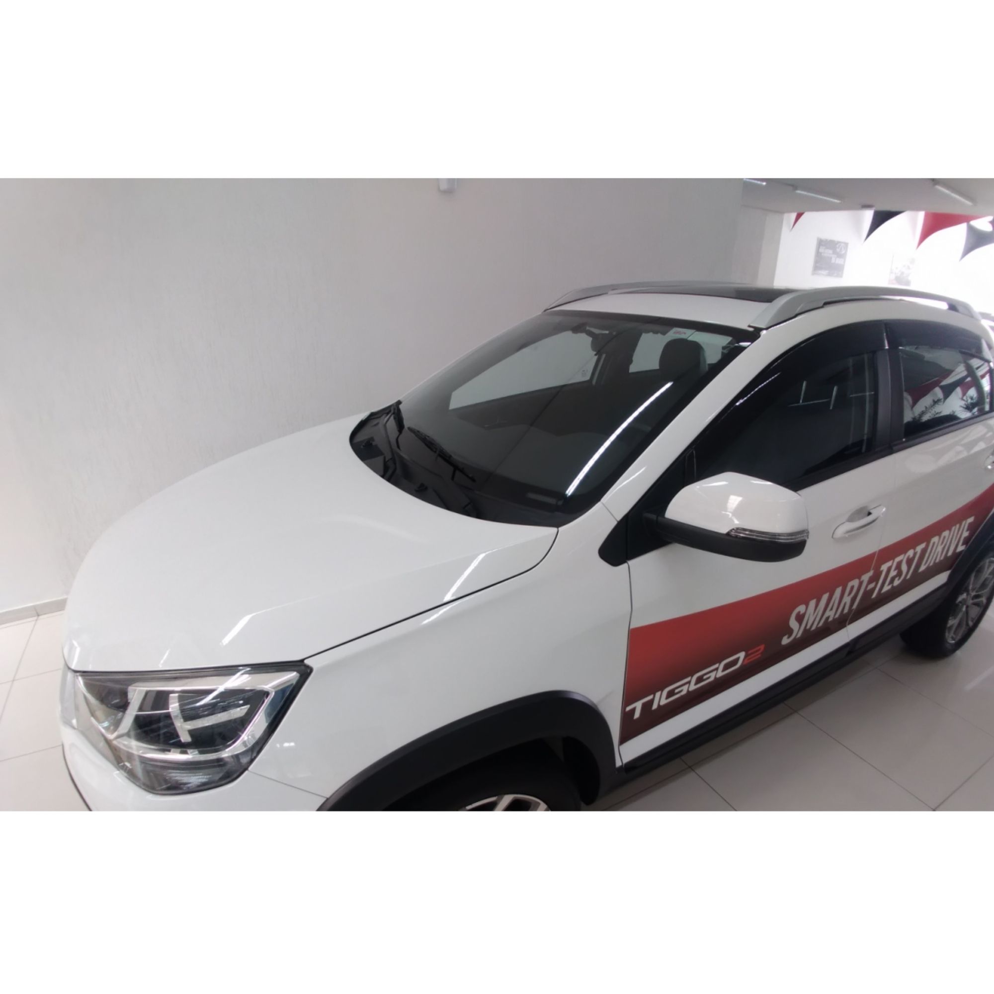Calha de Chuva Defletor Chery Tiggo 2 2018/2022 e Tiggo3X 2021/2022 P/ 4 Portas TG Poli 34001/34003