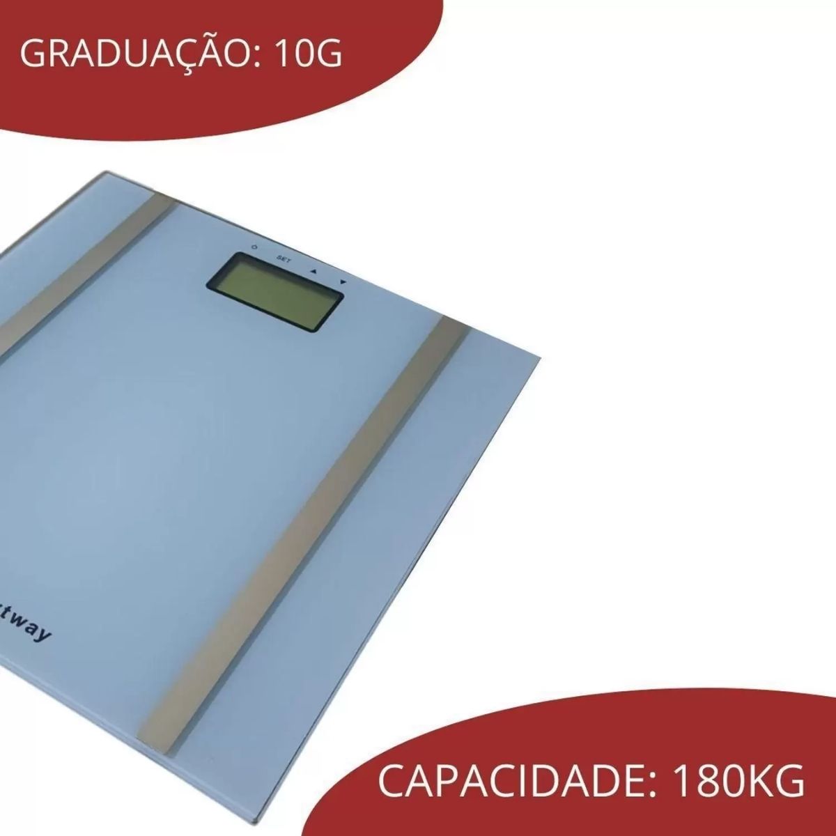 Balança Digital Bioimpedância Corporal 180 Kg Mede Peso, % de Gordura e Importway IWBDBIO001BR