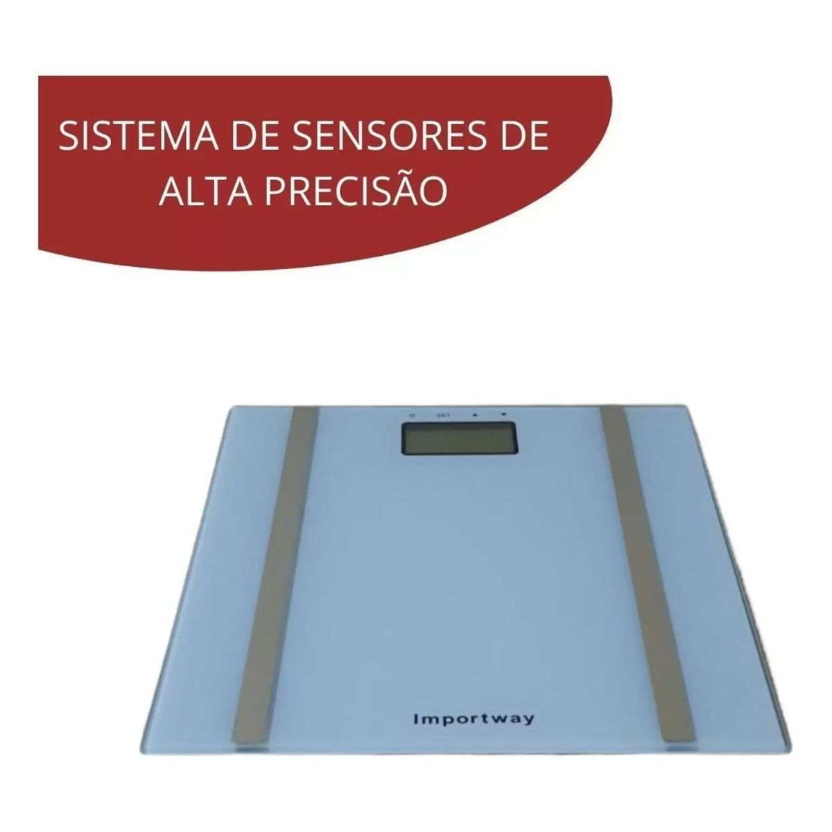Balança Digital Bioimpedância Corporal 180 Kg Mede Peso, % de Gordura e Importway IWBDBIO001BR
