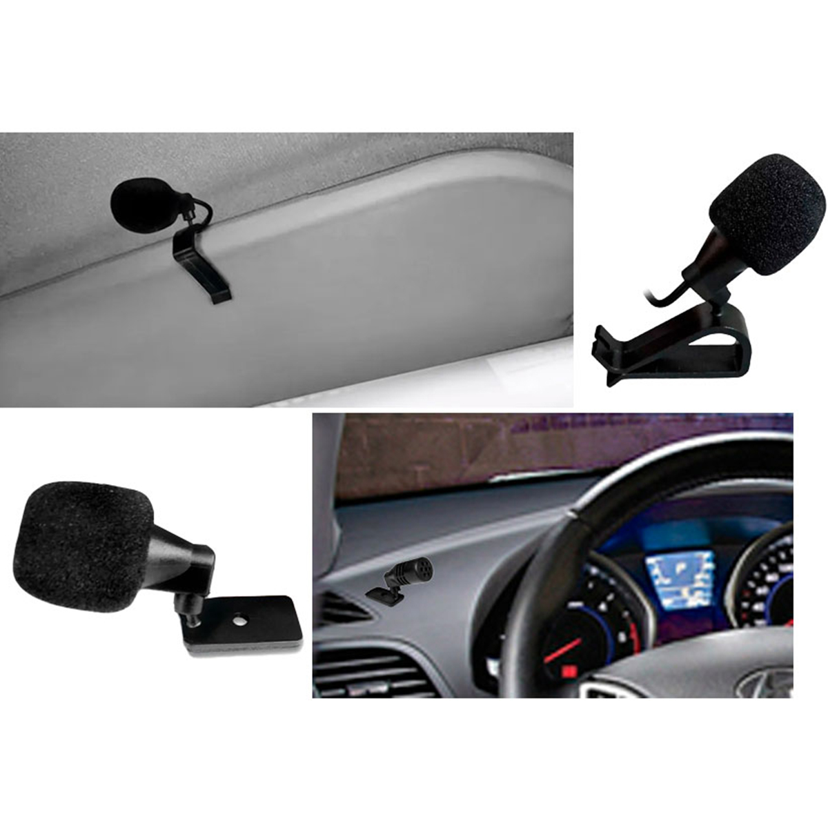 Microfone P2 Automotivo para chamada de voz RS-120MIC Cabo de 2 metros - Roadstar