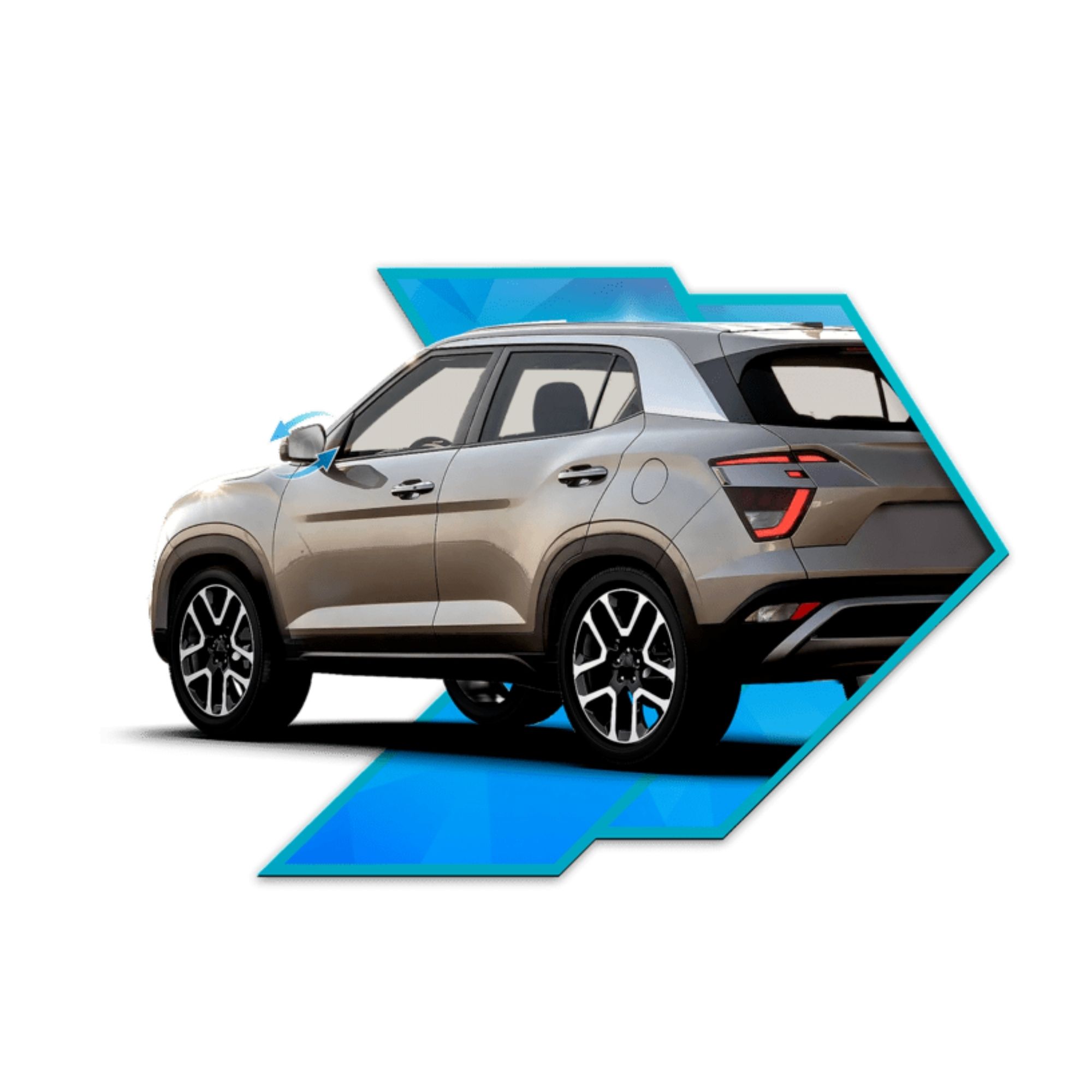 Interface de Automação e Conforto para Retrovisor Tilt Down no Carro Creta 2022 Faaftech FT-AC-HY4