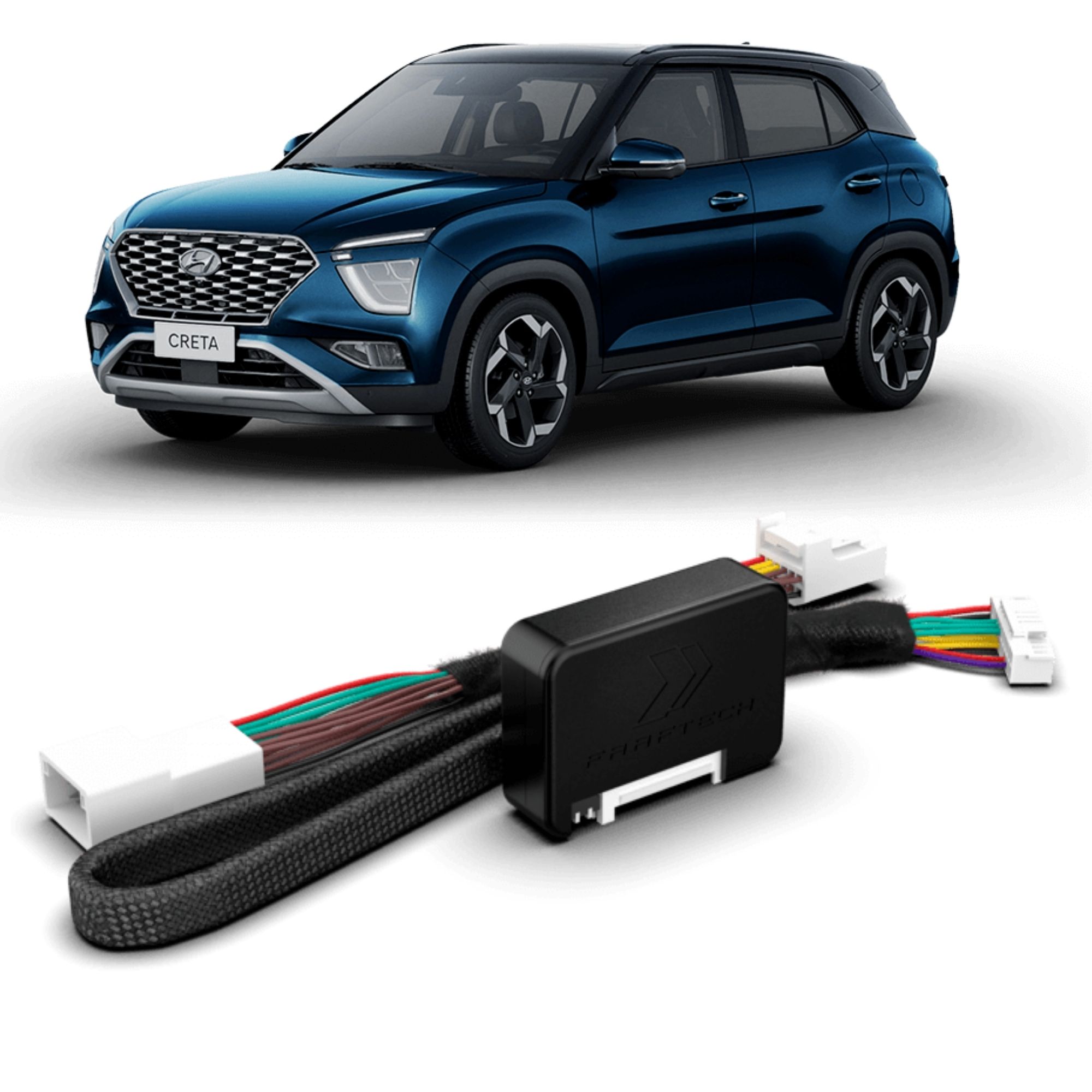 Interface de Automação e Conforto para Retrovisor Tilt Down no Carro Creta 2022 Faaftech FT-AC-HY4