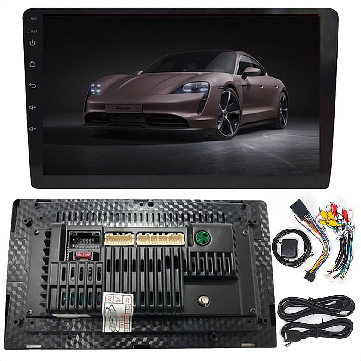 Central Multimídia 2 Din Android 8.1 MP5 9 Polegadas HT-9122 WiFi GPS USB Android e iOS H-Tech