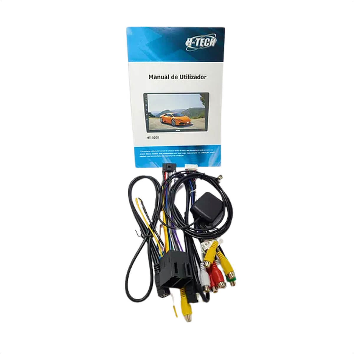 Central Multimídia 2 Din Android 10 MP5 9 Polegadas HT-9200 WiFi GPS Bluetooth Android/iOS H-Tech
