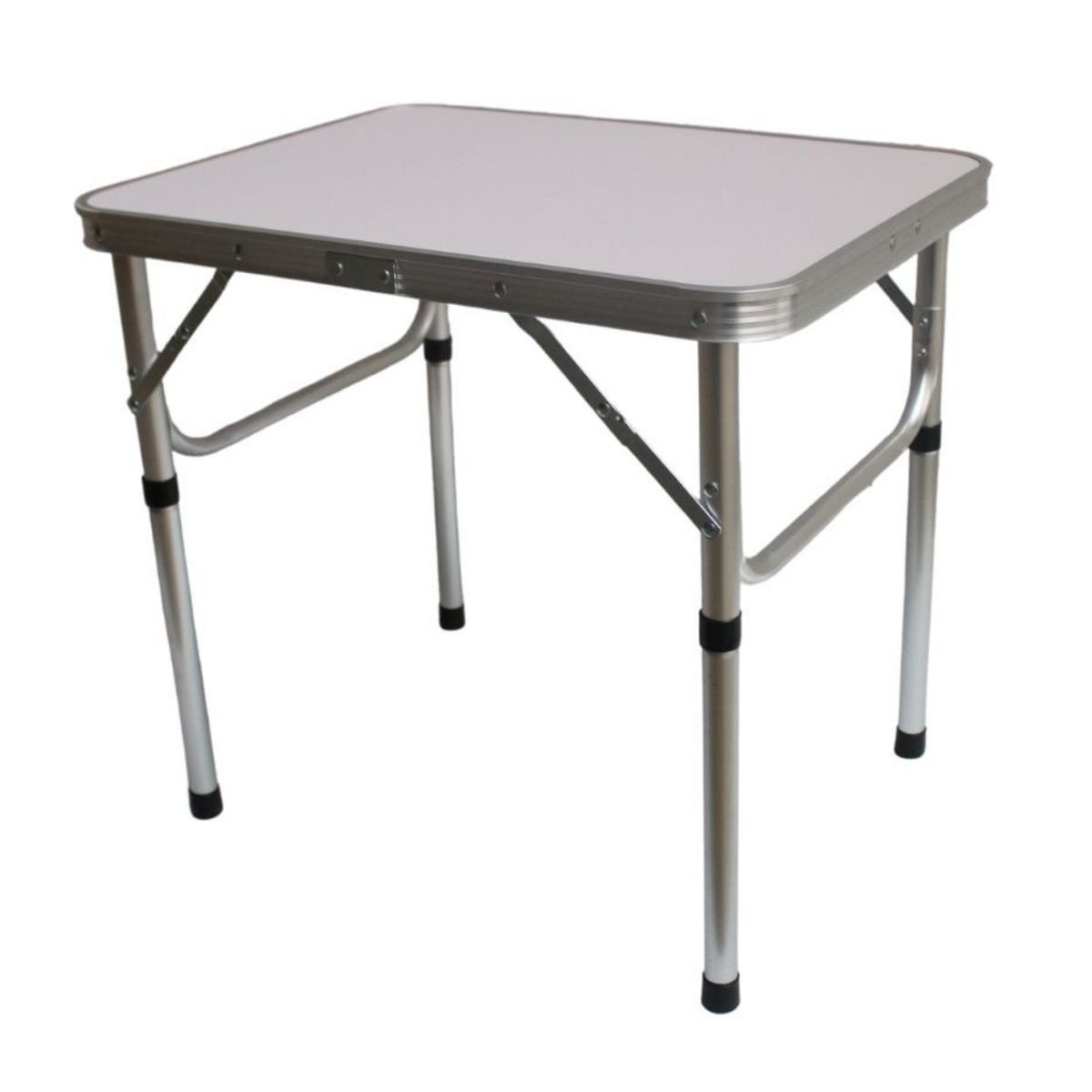Mesa Camping Dobrável Vira Maleta Compacta Ajustável 60x45x59cm Alumínio Importway - IWMCD6045