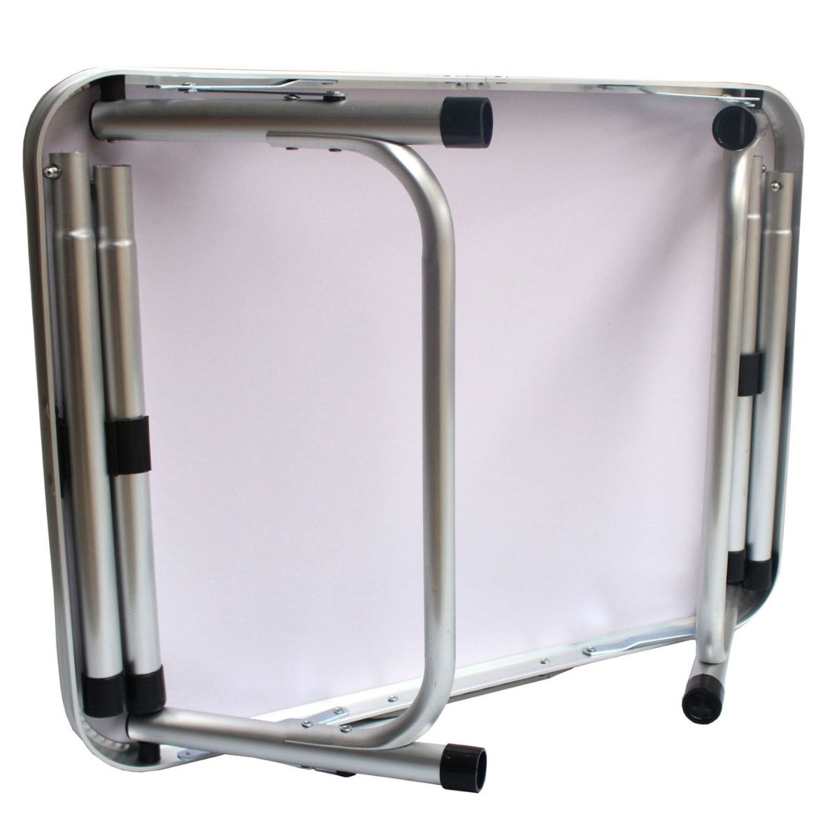 Mesa Camping Dobrável Vira Maleta Compacta Ajustável 60x45x59cm Alumínio Importway - IWMCD6045
