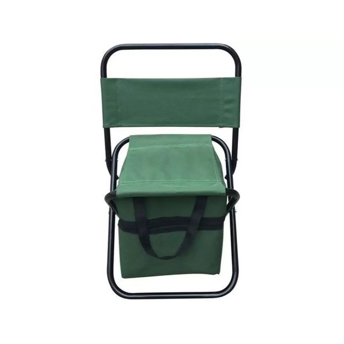 Cadeira de Camping e Pesca com Bolso e Vira Bolsa para Transporte com Alça Suporta até 70kg Verde Importway - IWCPCB01