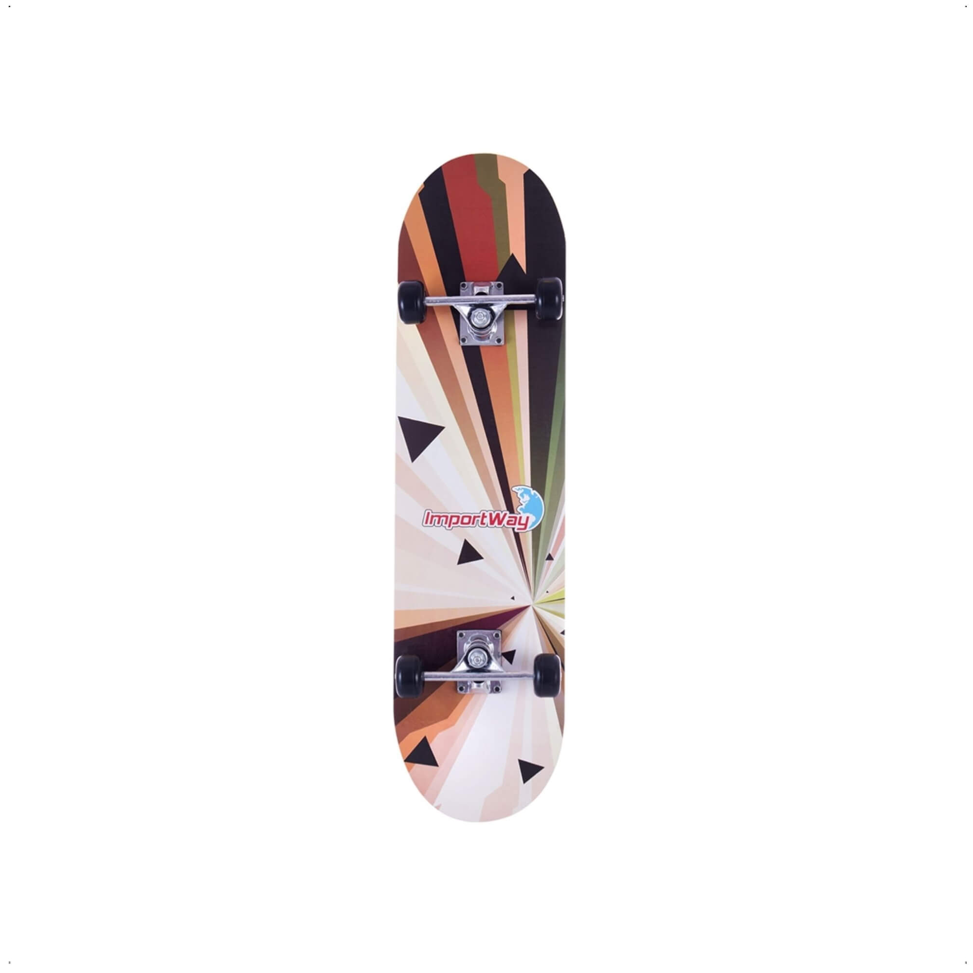 Skate Infantil 31Pol Rodas 50mm com Shape de Madeira 79cm e Rolamento de Aço Importway - BW014