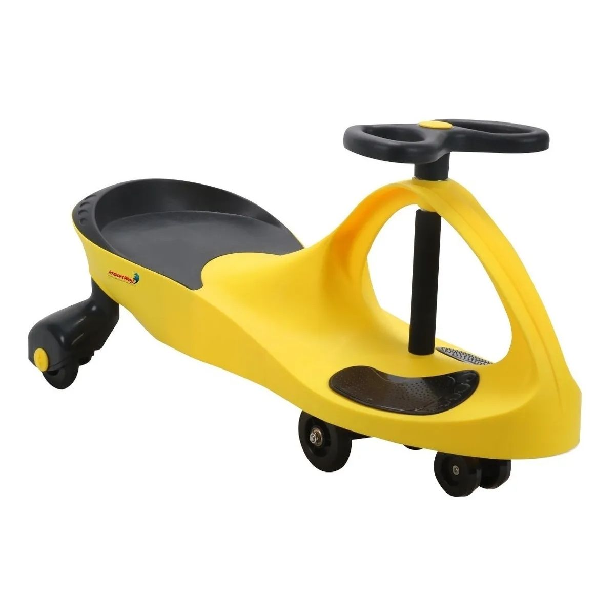 Brinquedo para Crianças Carrinho de Rolimã Apoio Pés Antiderrapante Até 60KG Amarelo Importway - BW004AM