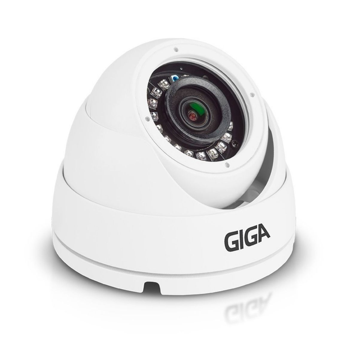 Câmera IP Dome Metal POE 5MP Infra 30M DWDR Detecção de Movimento Sony Starvis GIGA GS0373