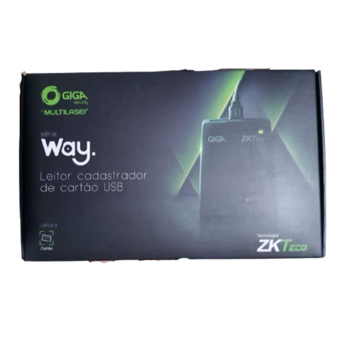 Leitor Cadastrador De Cartão Segurança USB Plug And Play Leitura até 10cm Giga - GS0402