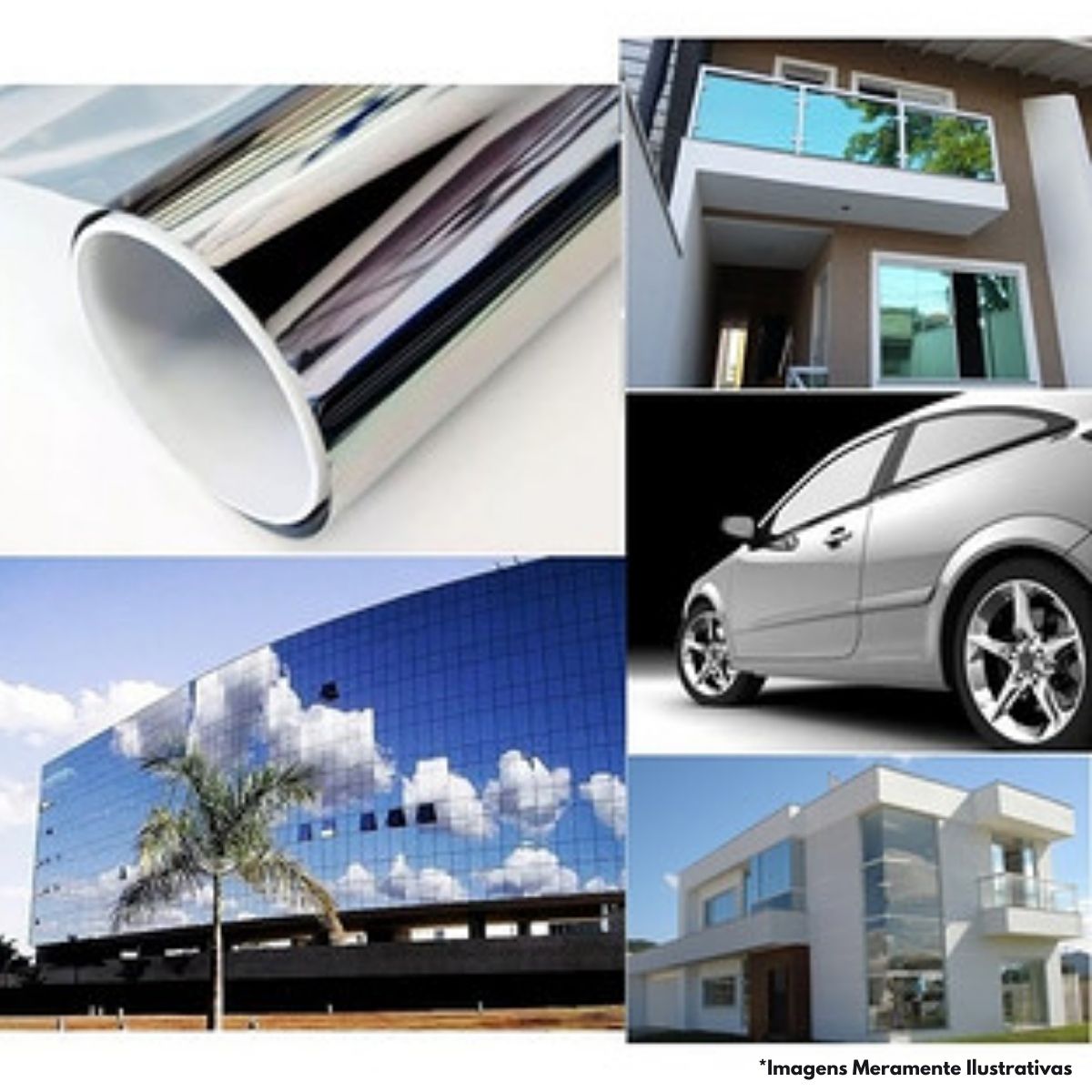Insulfilm Profissional Azul/Prata Grafite G15 15 Metros Lineares World Film 44152