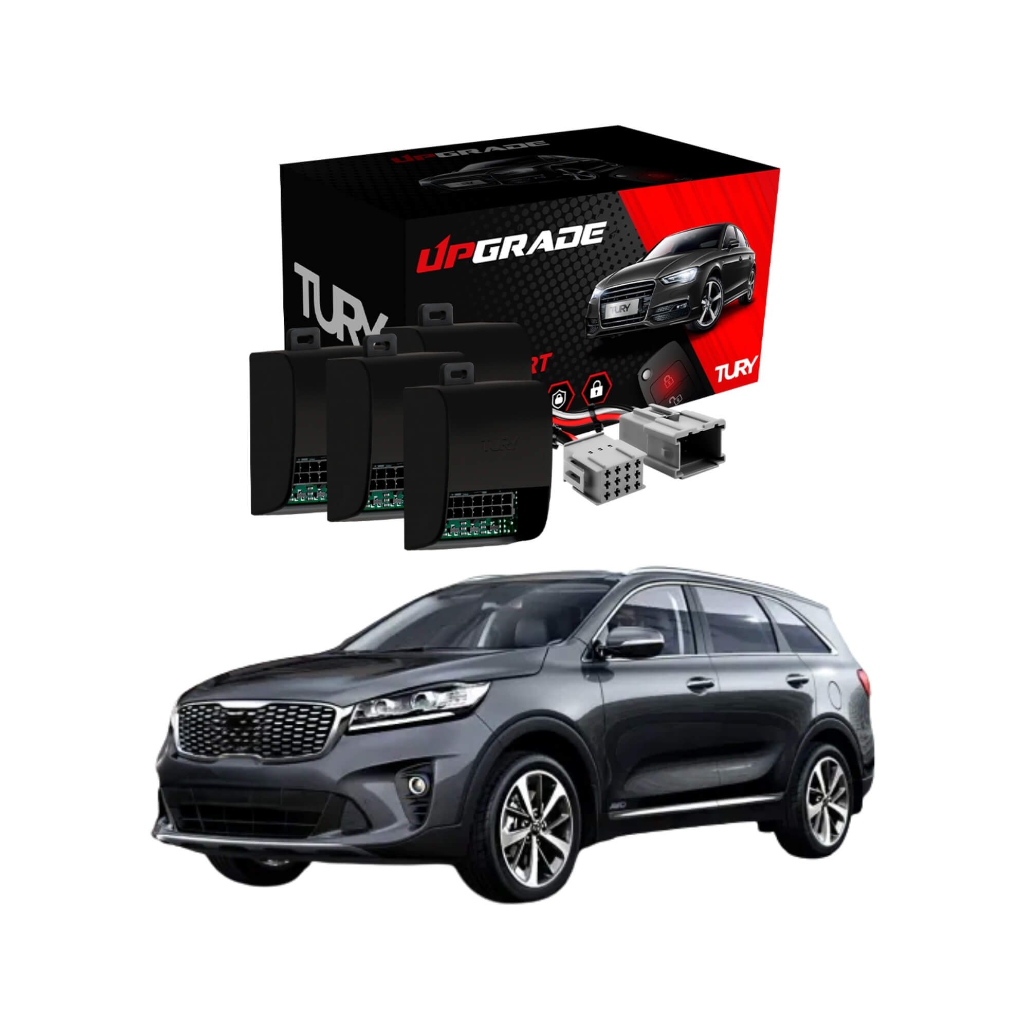 Módulo Automação de Vidros Elétricos Antiesmagamento compatível c/ Sorento 16/18 Tury - PRO1.12DJ