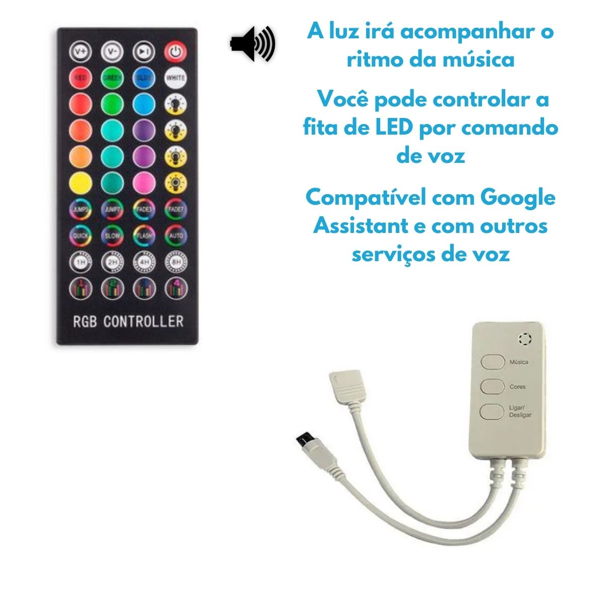 Kit Fita Iluminação LED RGB WI-FI 5M Compatível c/ Serviço de Voz Multilaser LIV -  SE229