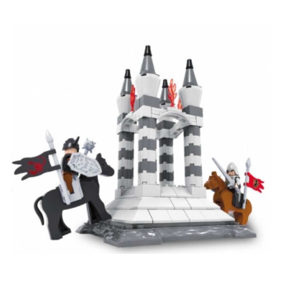 Brinquedo de Encaixe para Criança Montar Medieval Ataque a Torre 188 Peças +6 Anos Xalingo 0300.9